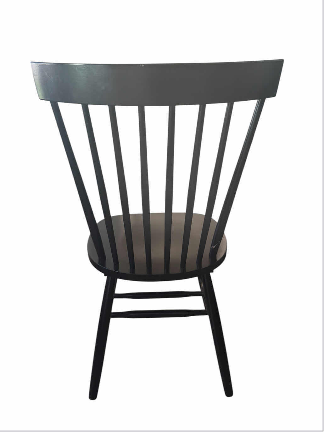 Photo 1 of BLACK WOODEN CHAIR 
17” X 17” X H36”