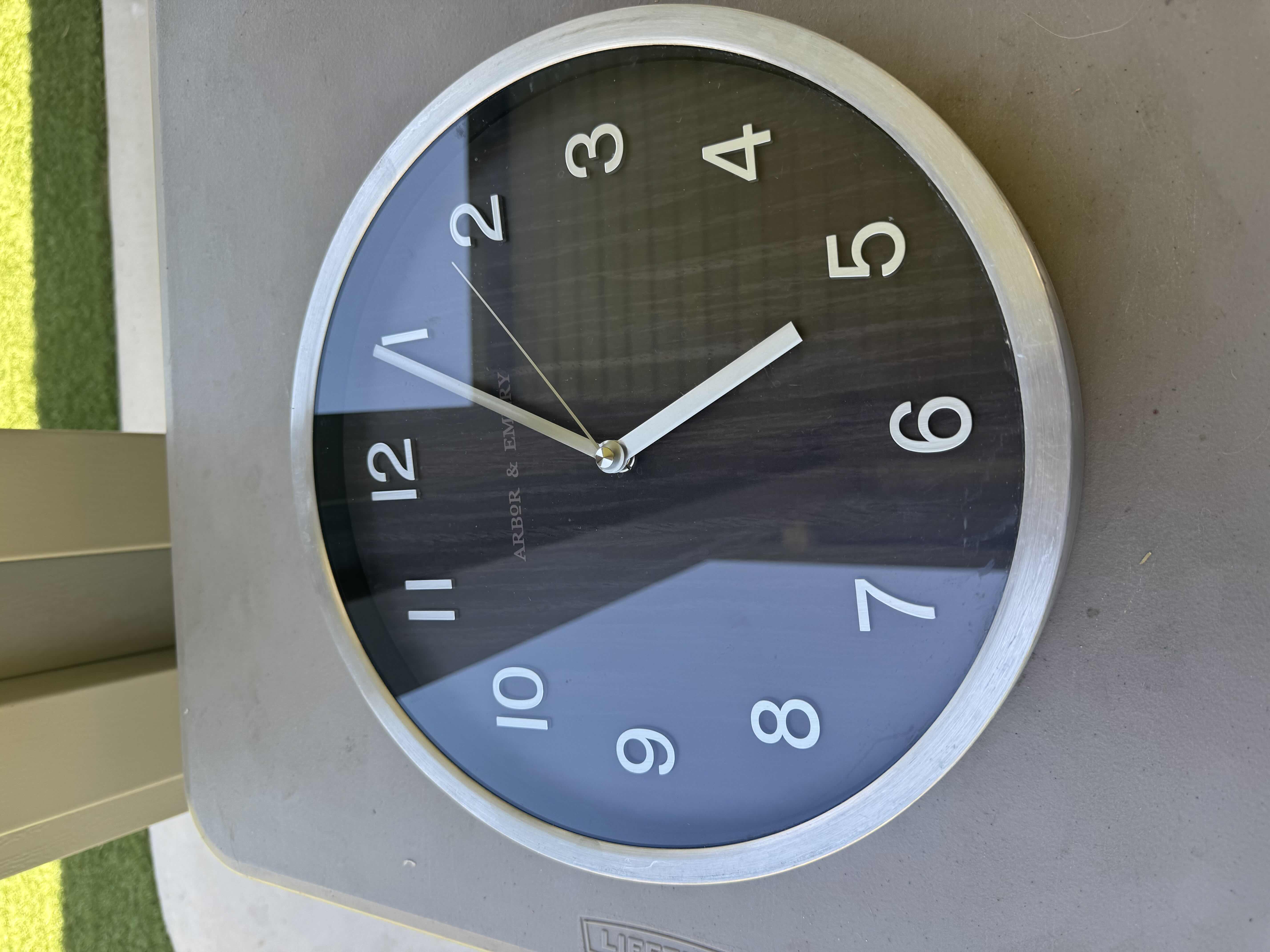 Photo 1 of 3 WALL CLOCKS, STERLING AND NOBLE, ARBOR AND EMERY.

D11” X H2”