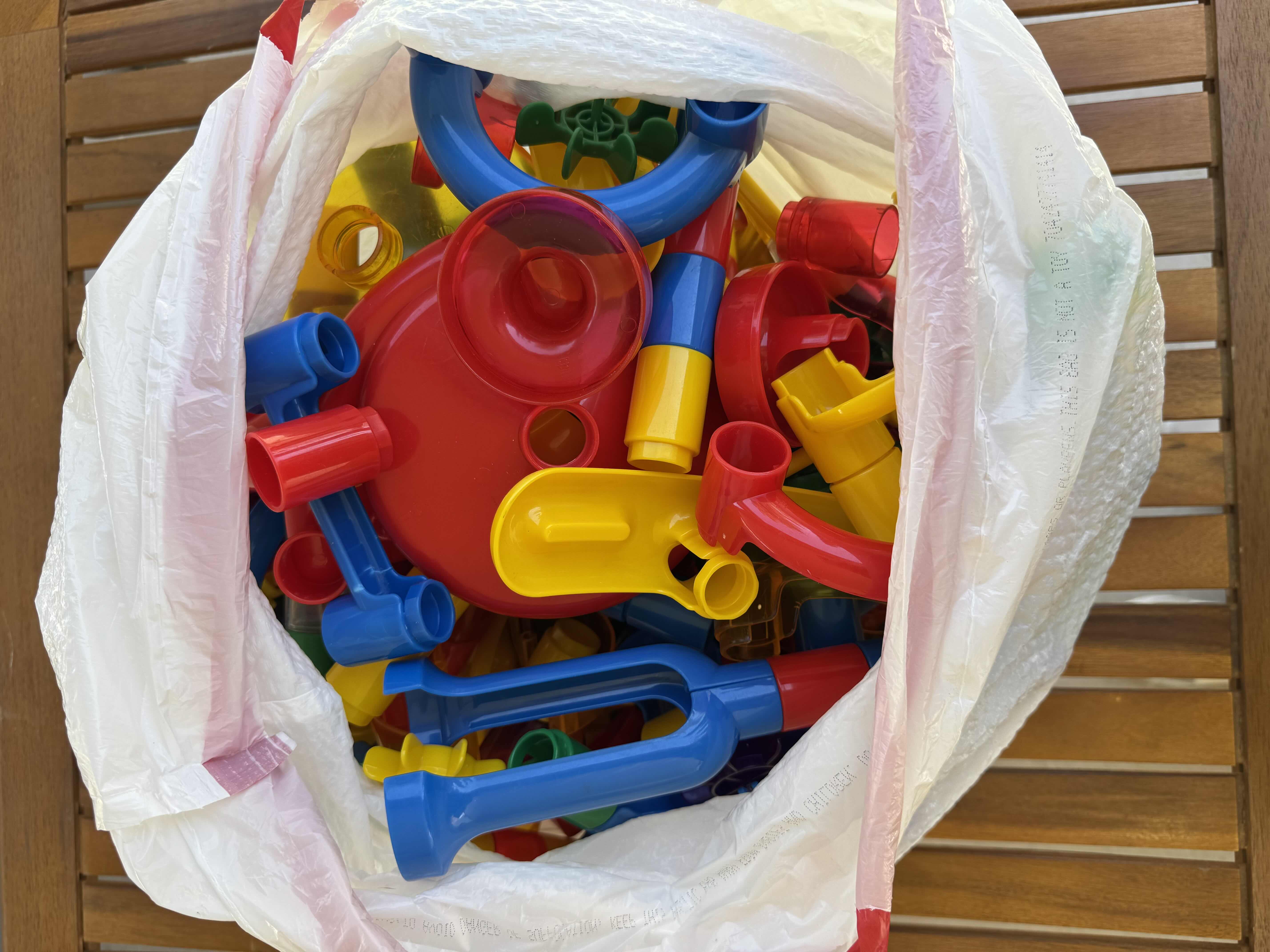 Photo 1 of BAG WITH MARBLE RUN ACTIVITY GAME, BUILD A MARBLE MAZE