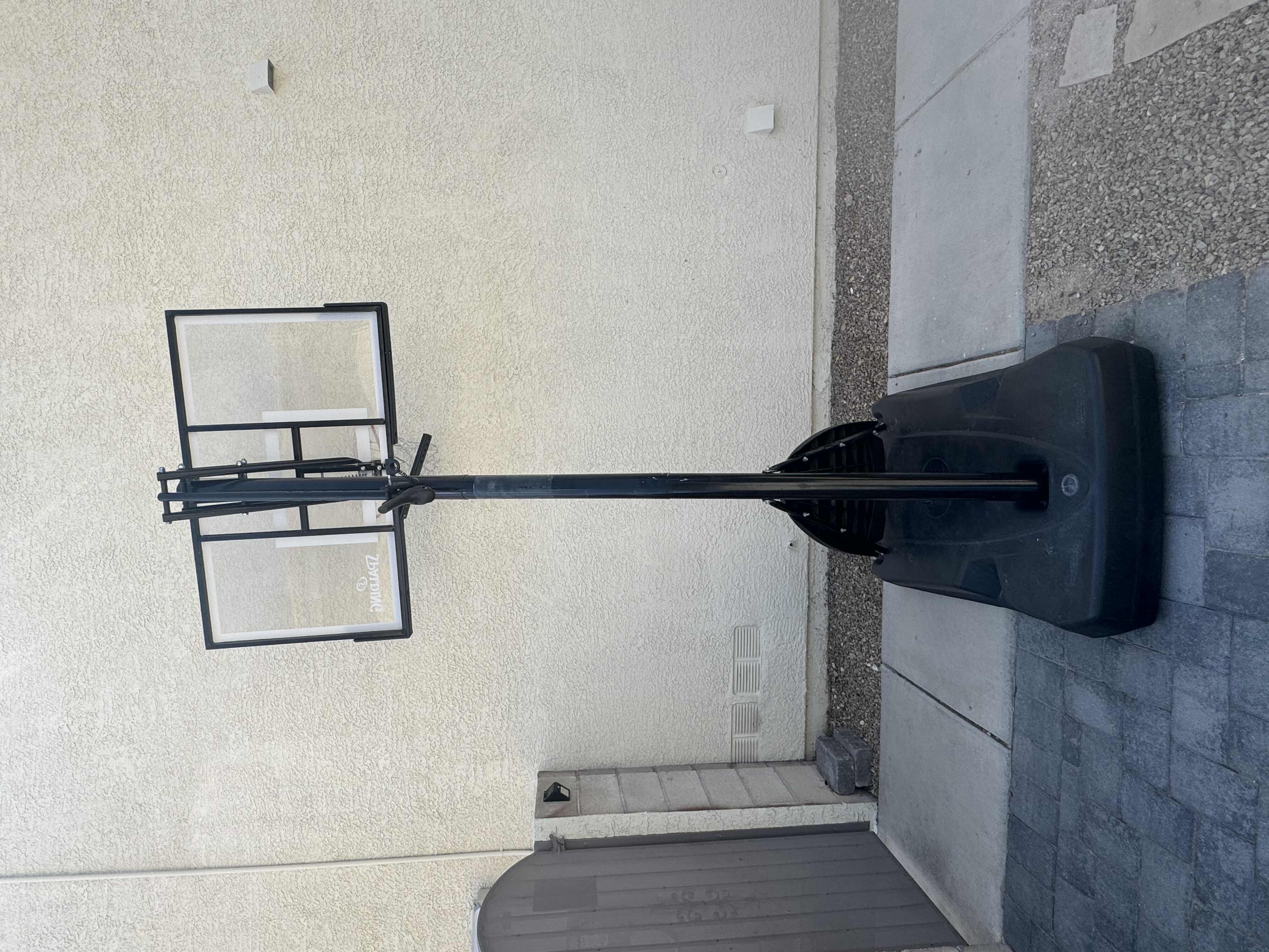 Photo 3 of SPALDING ADJUSTABLE PORTABLE BASKETBALL HOOP SYSTEM, BLACK

51” X 30” X H118”