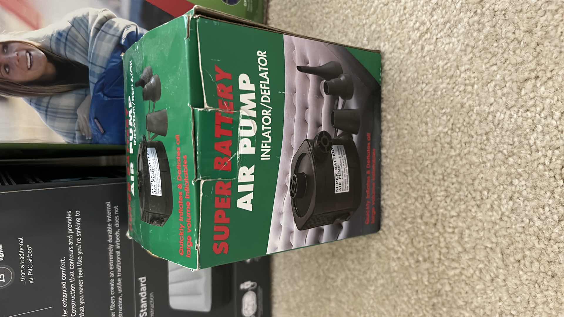 Photo 5 of INTEX MID RISE AUROBED, AIR PUMP, ADULT SLEEPING BAG