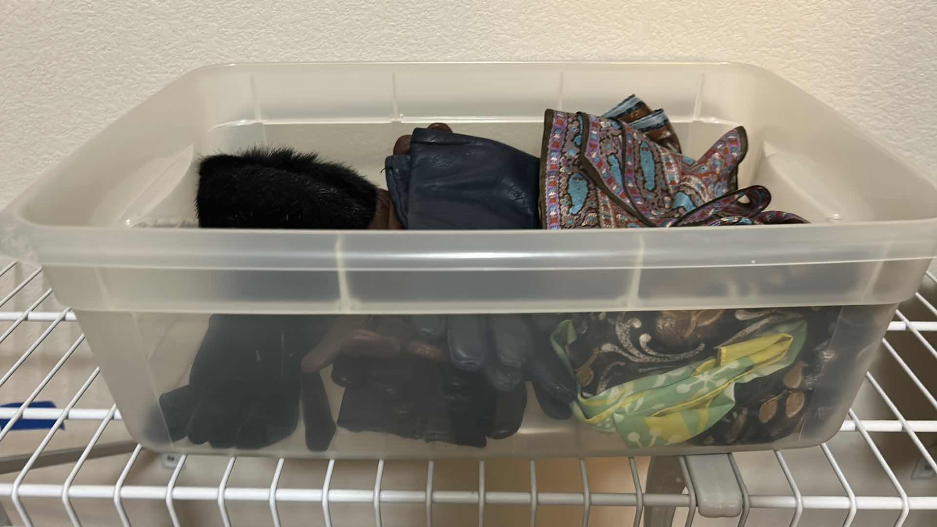 Photo 1 of CONTENTS OF CONTAINER LADIES GLOVES SCRAFS