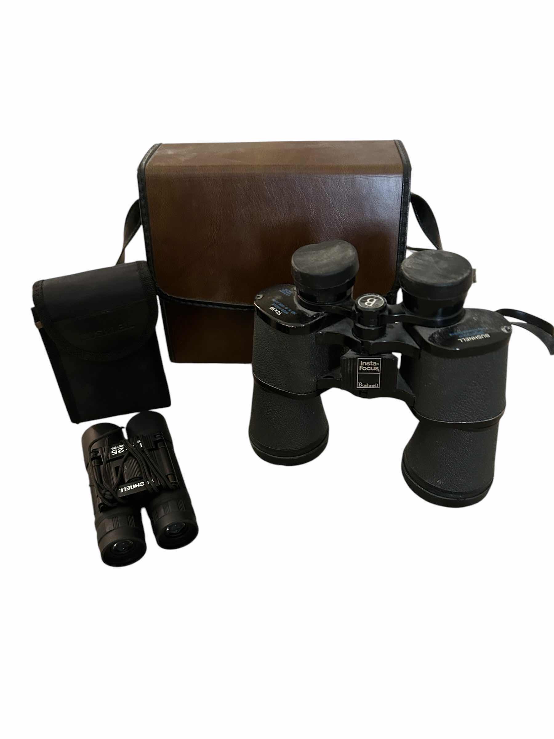 Photo 1 of 2-BUSHNELL BINOCULARS W CASE