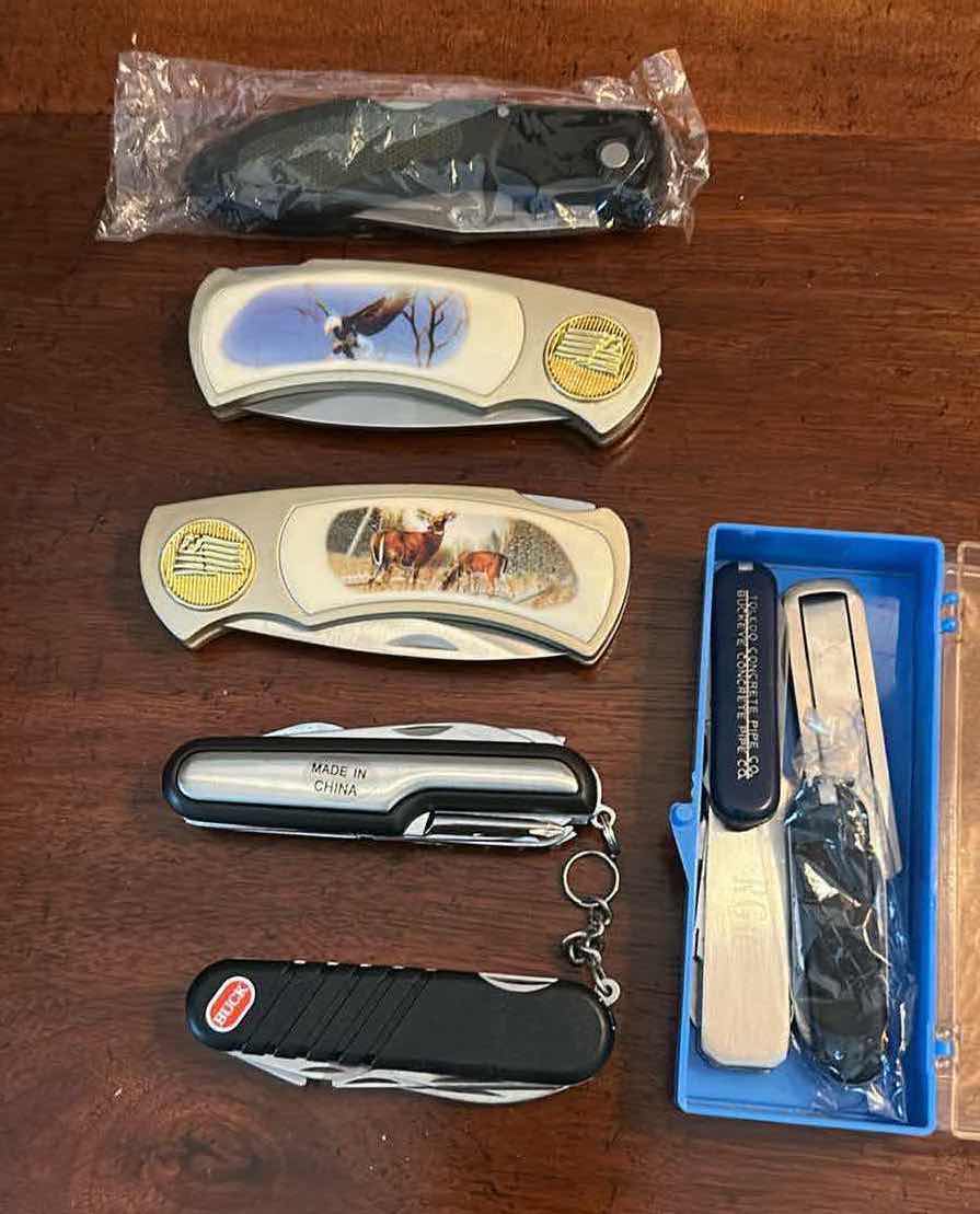 Photo 1 of 5 -ASSORTED POCKET KNIVES