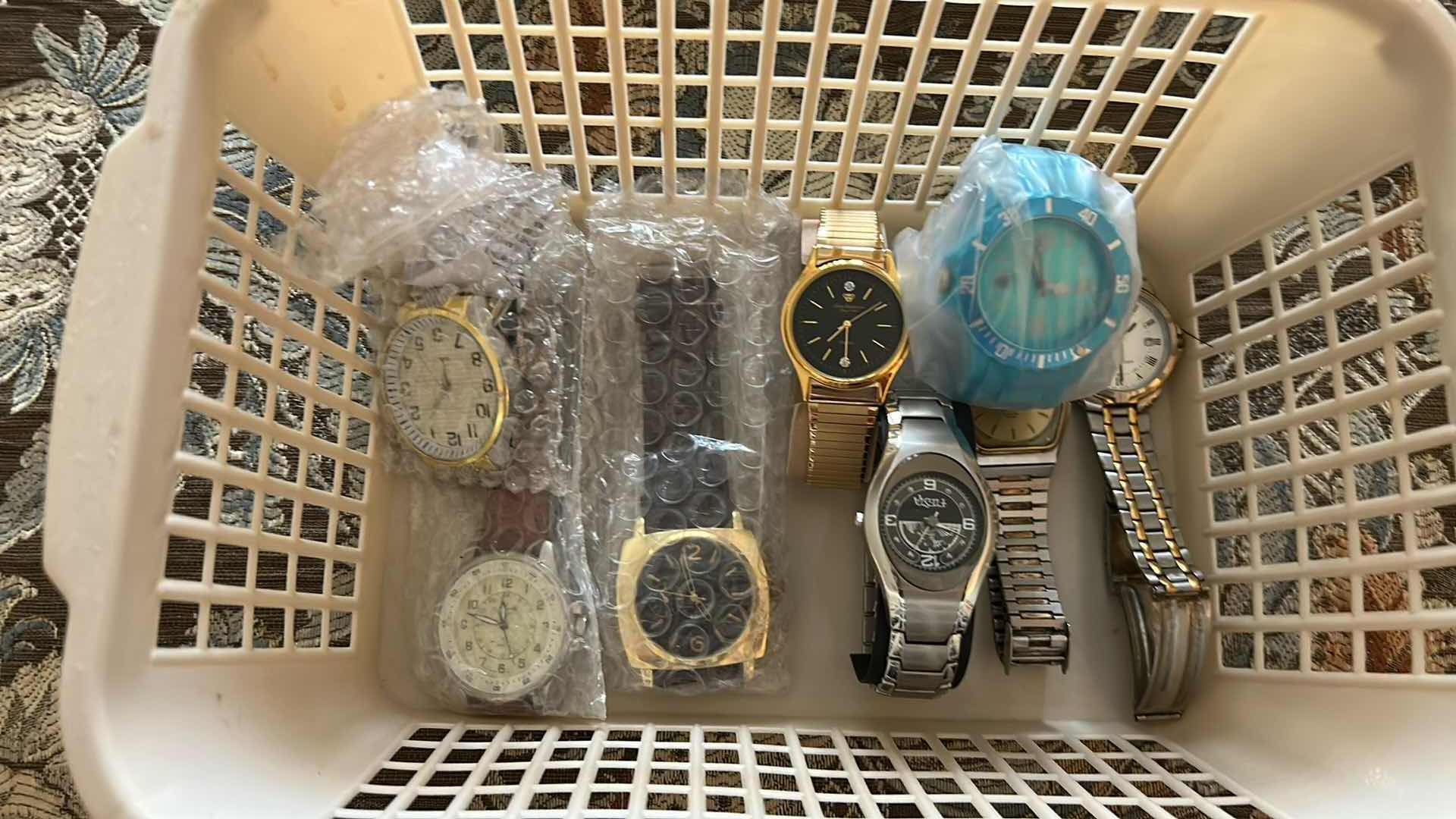 Photo 1 of CONTENTS OF BASKET ASSORTED MENS WATCHES