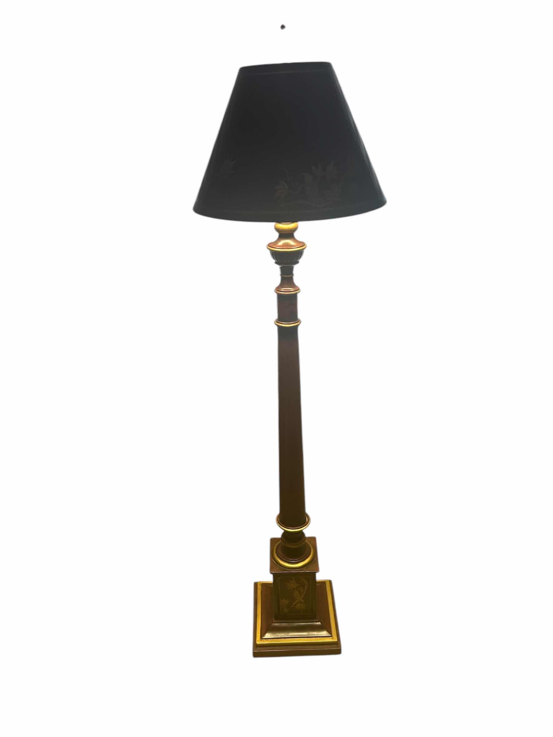 Photo 1 of CHERRYWOOD BASE W BIRDS DECORATIVE FLOOR LAMP H 59”
