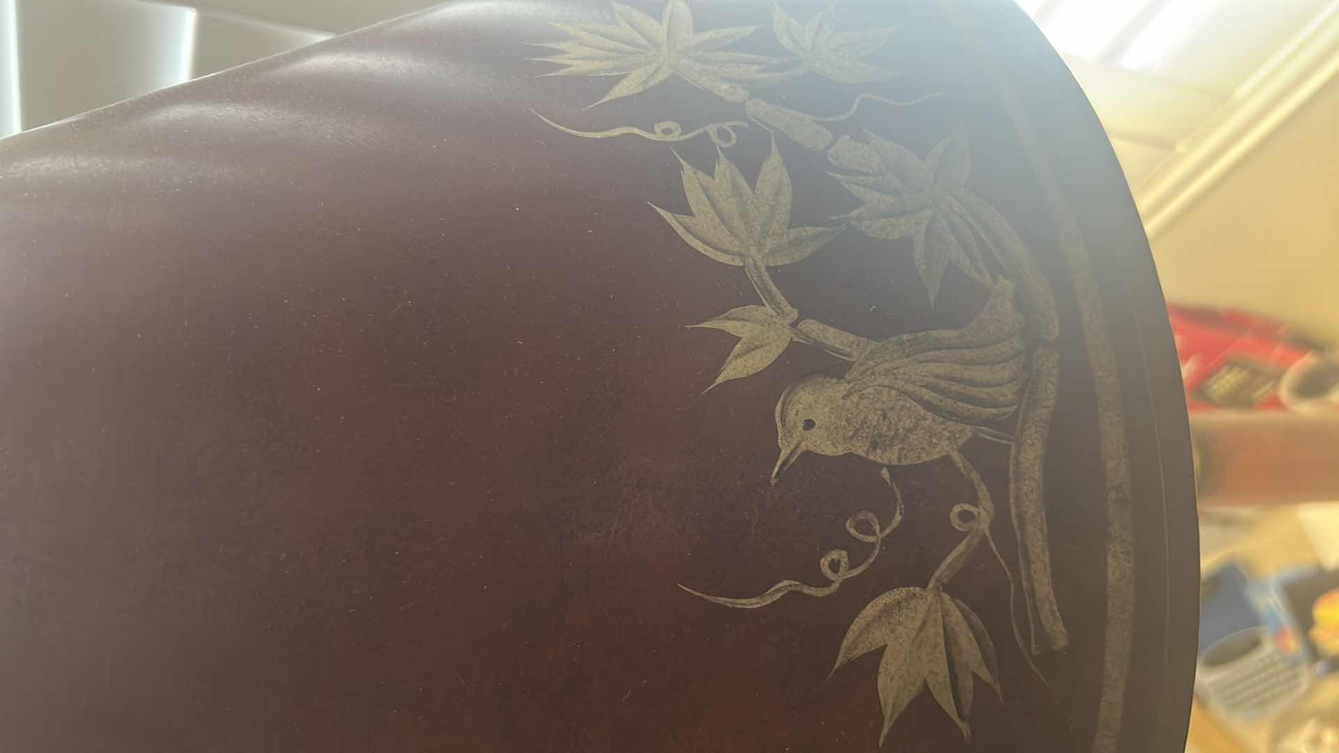 Photo 1 of CHERRYWOOD BASE W BIRDS DECORATIVE FLOOR LAMP H 59”