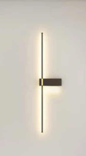 Photo 1 of NIB - LILIANA MINIMALIST BLACK LONG STRIP LED WALL LIGHT FIXTURE 10.8“ x 40“ LL-1038-MF