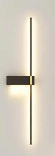 Photo 1 of NIB - LILIANA MINIMALIST BLACK LONG STRIP LED WALL LIGHT FIXTURE 10.8“ x 40“ LL-1038-MF