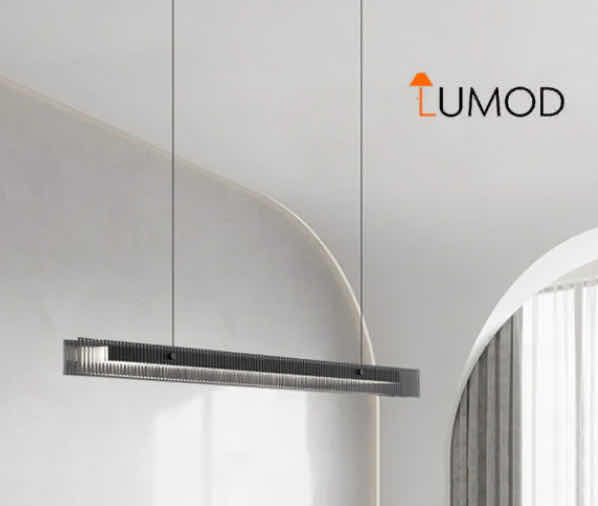 Photo 1 of NIB - DAX MINIMALIST BLACK LINEAR BAR STRIP DROP LIGHT 1200cm X 80cm LL-1021-MF