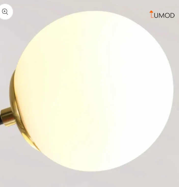 Photo 1 of NIB - JULIANA BLACK  & GOLD WITH FROSTED GLASS  4 HEAD ORBS CEILING LIGHT 700cm X 230cm LL-1017-MF