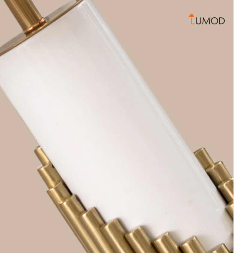 Photo 1 of NIB - ISLA LUXURY GOLD BASE & NARBLE TABLE LAMP 15.2“ x 26“ LL-1045MF