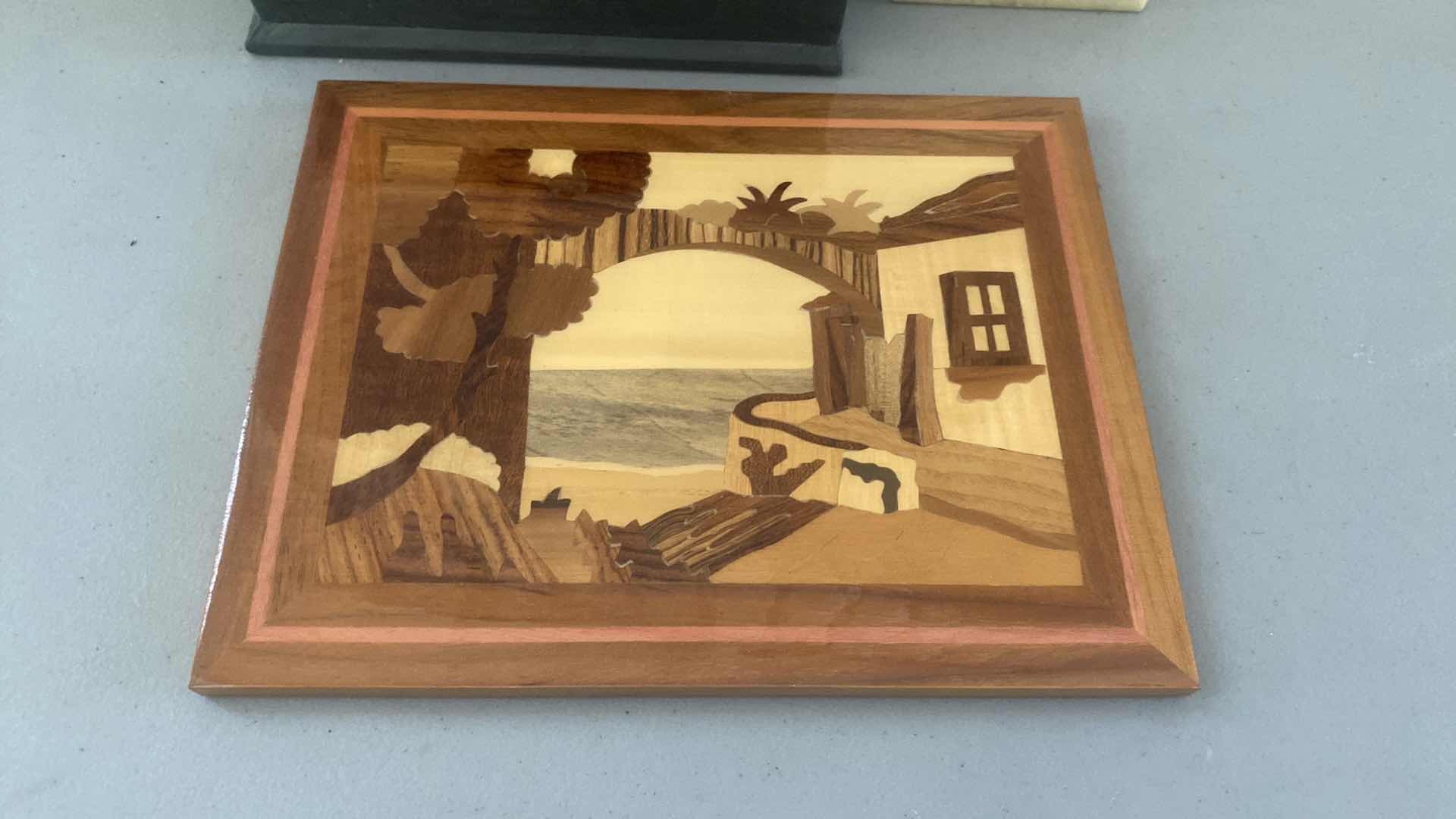 Photo 1 of 2 - BOXES & WOOD PLAQUE 9” x 7”