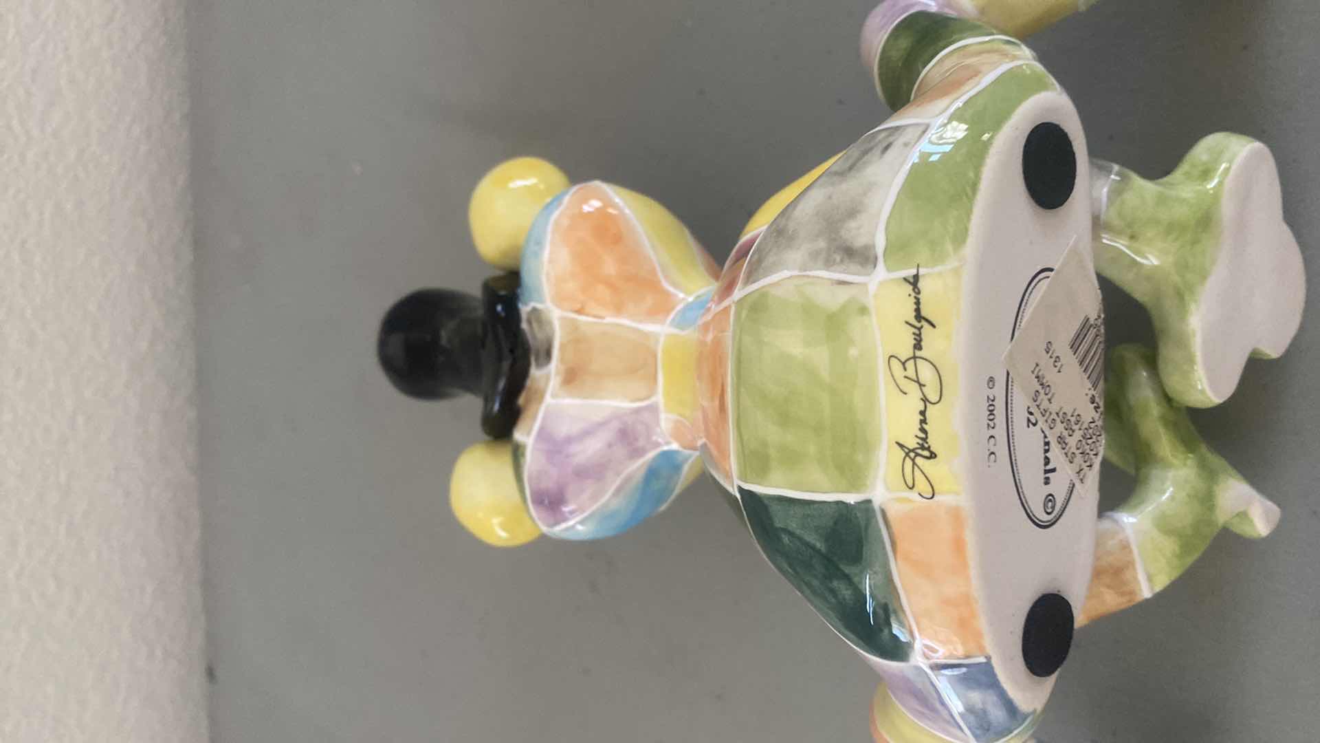 Photo 1 of PAIR OF CERAMIC FROGS 9 1/2” x 7”