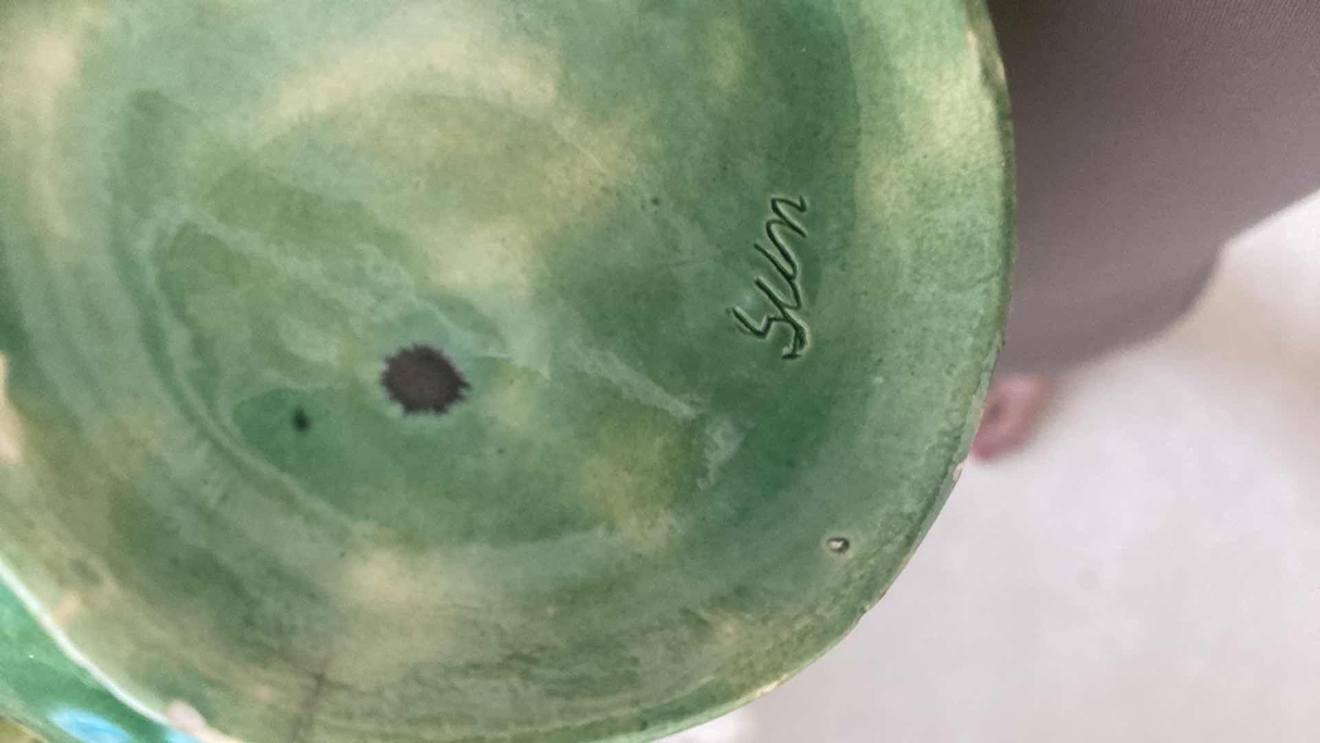 Photo 5 of SUN CERAMIC VASE WITH FAUX FLORAL VASE H12”