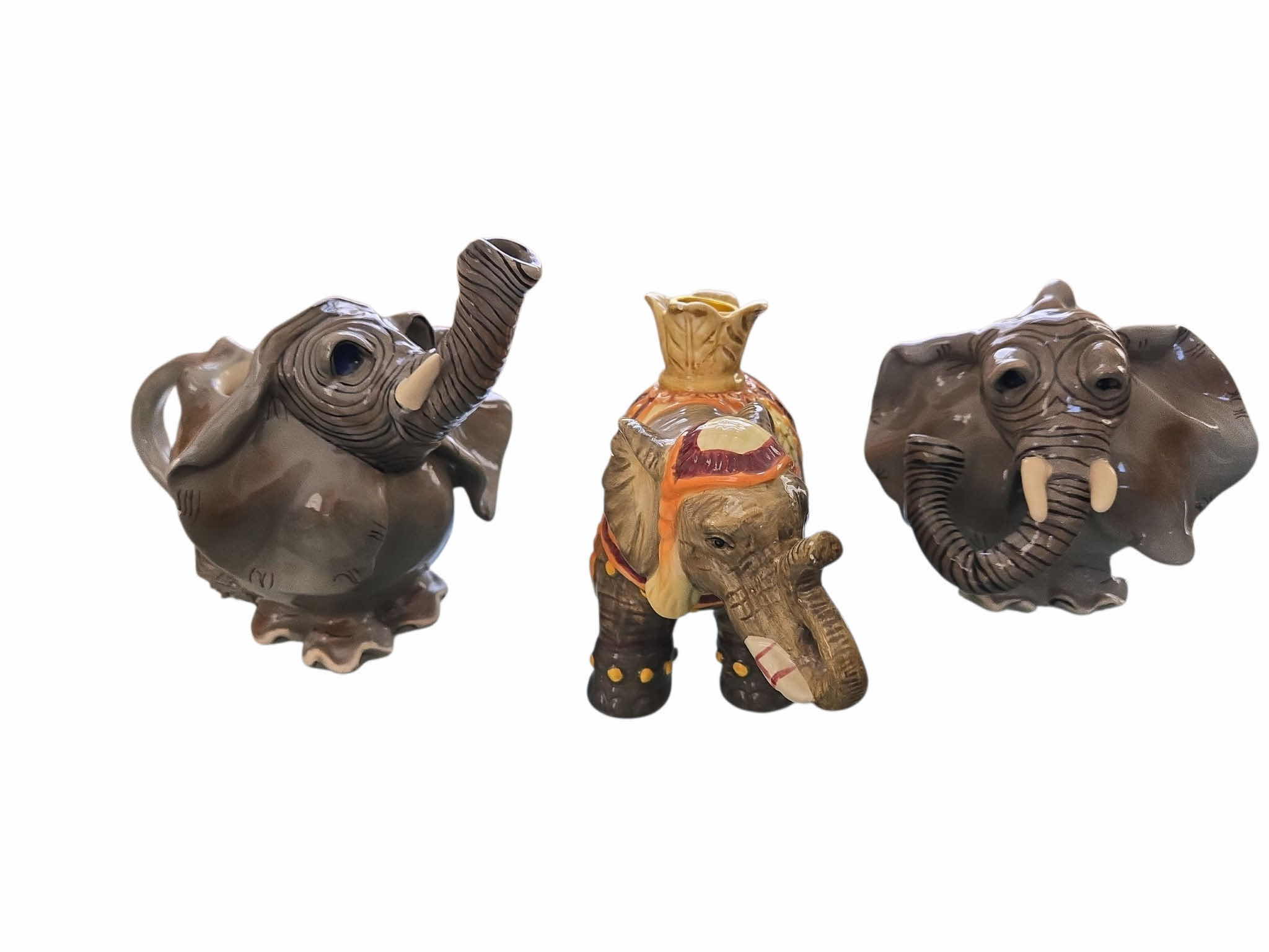 Photo 1 of 3 - CERAMIC ELEPHANTS LARGEST 9” x 6 1/2”