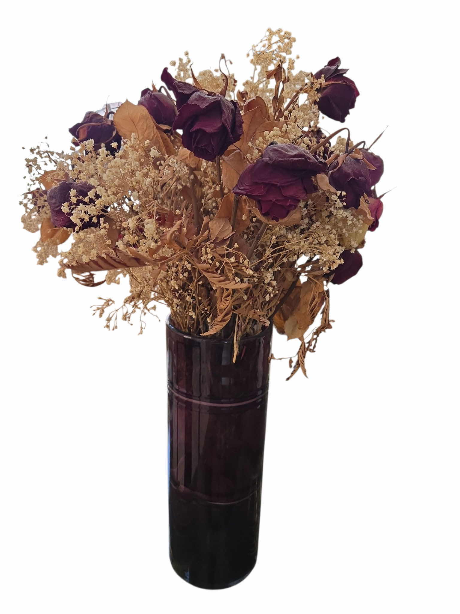 Photo 1 of CERAMIC VASE H13” WITH DRIED FLORAL