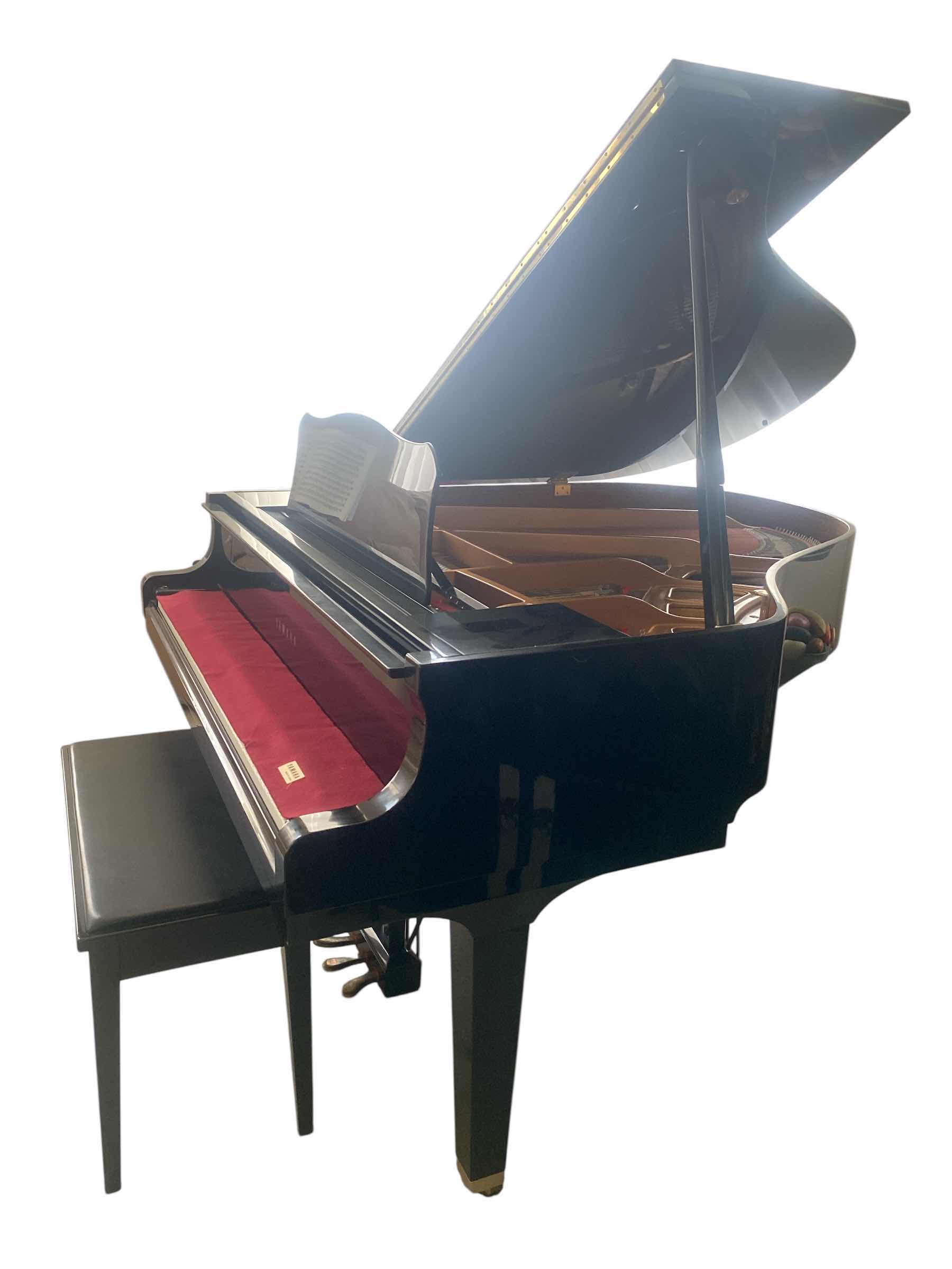 Photo 1 of YAMAHA BABY GRAND PIANO MODEL POLISHED EBONY GP1 PE WITH BENCH & KEYS DUST COVER 5’ 3” X 56” H37” Original Price $9200 