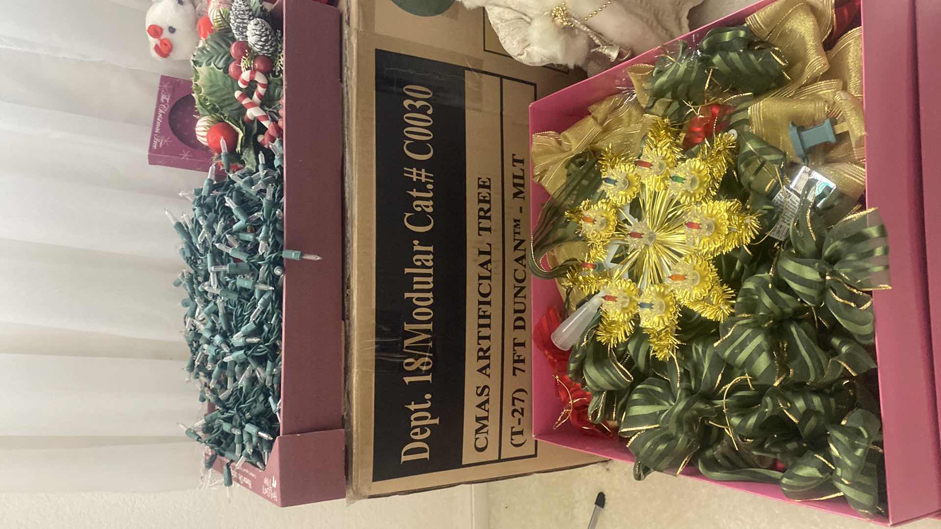 Photo 4 of 7’ Pre- ChriSTMAS TREE WITH ORNAMENTS & DECOR