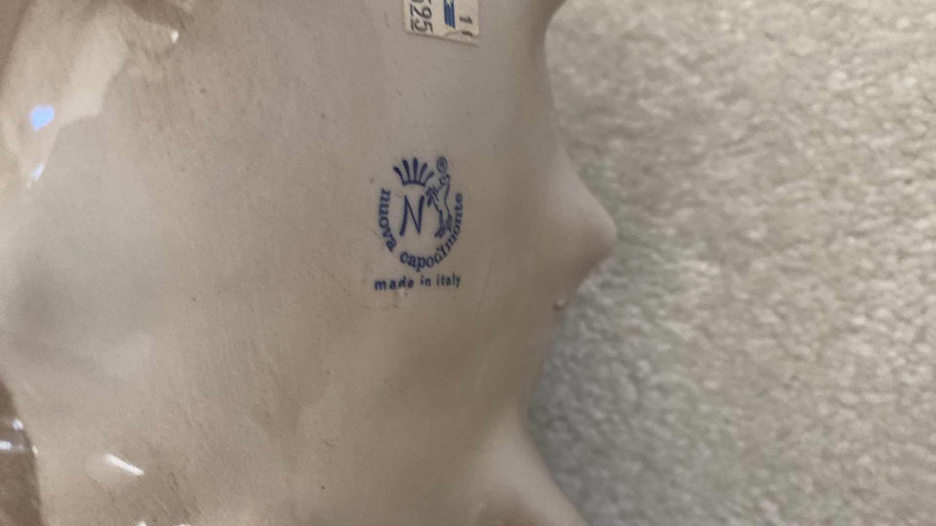 Photo 1 of CAPODIMONTE CERAMICS FLORAL 12” x 8”