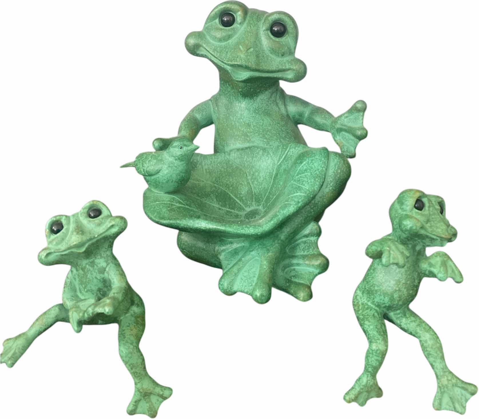 Photo 1 of 3 - FROGS RUSS HOMR HEAVY CAST RESIN LARGEST 8” x 8”