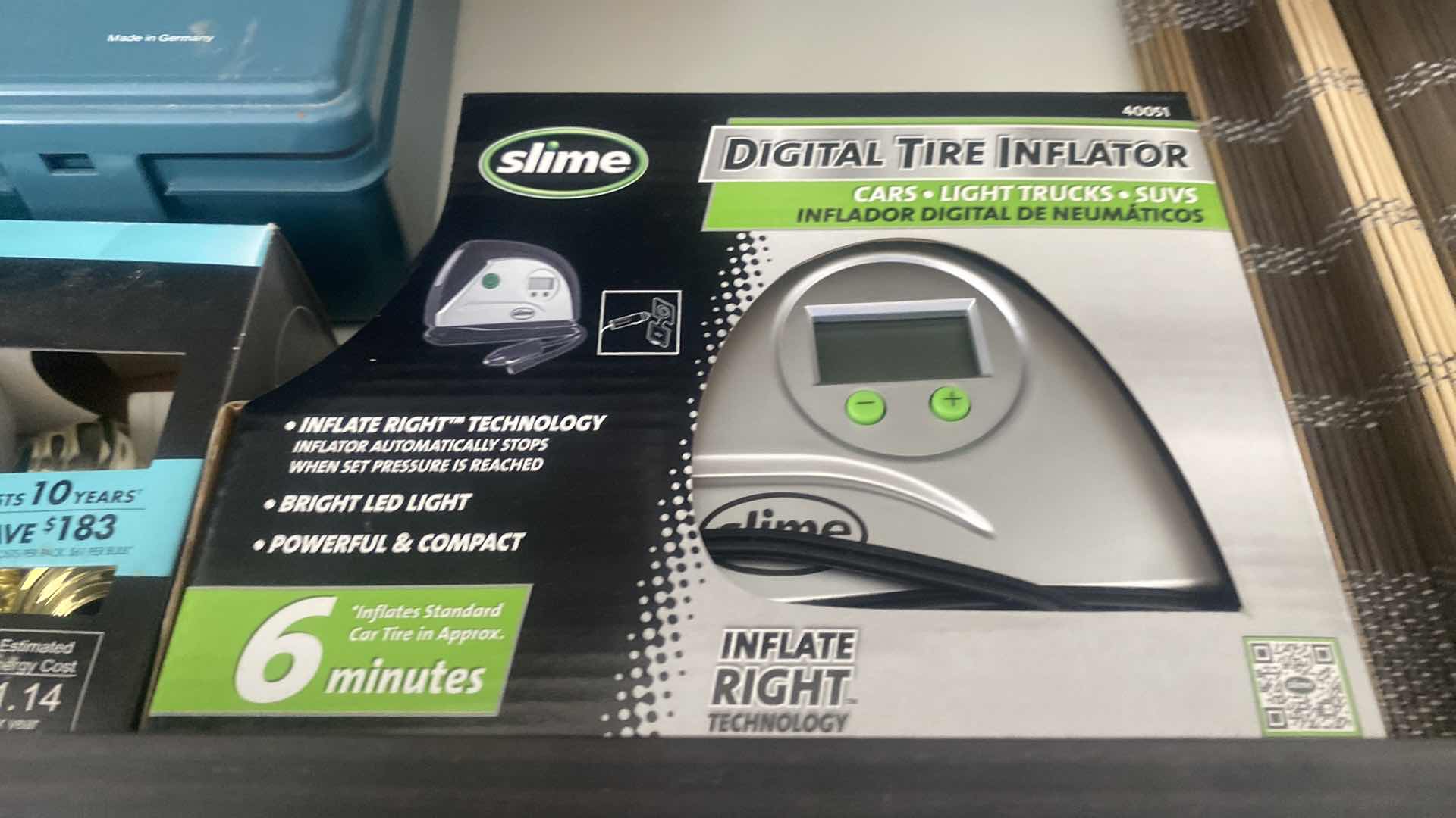 Photo 1 of CONTENTS OF DRAWER - BULBS DIGITAL TIRE INFLATOR FIRST AID KIT