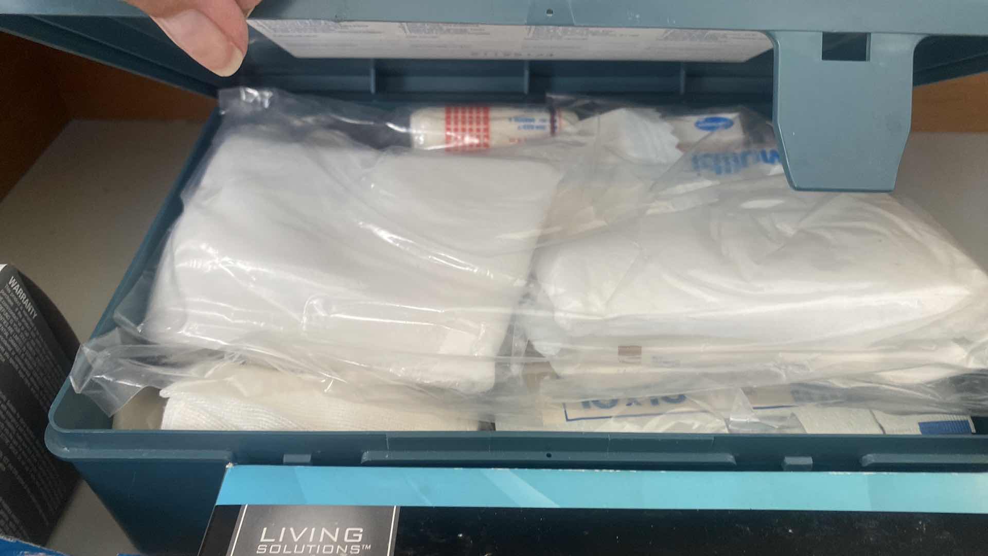 Photo 1 of CONTENTS OF DRAWER - BULBS DIGITAL TIRE INFLATOR FIRST AID KIT