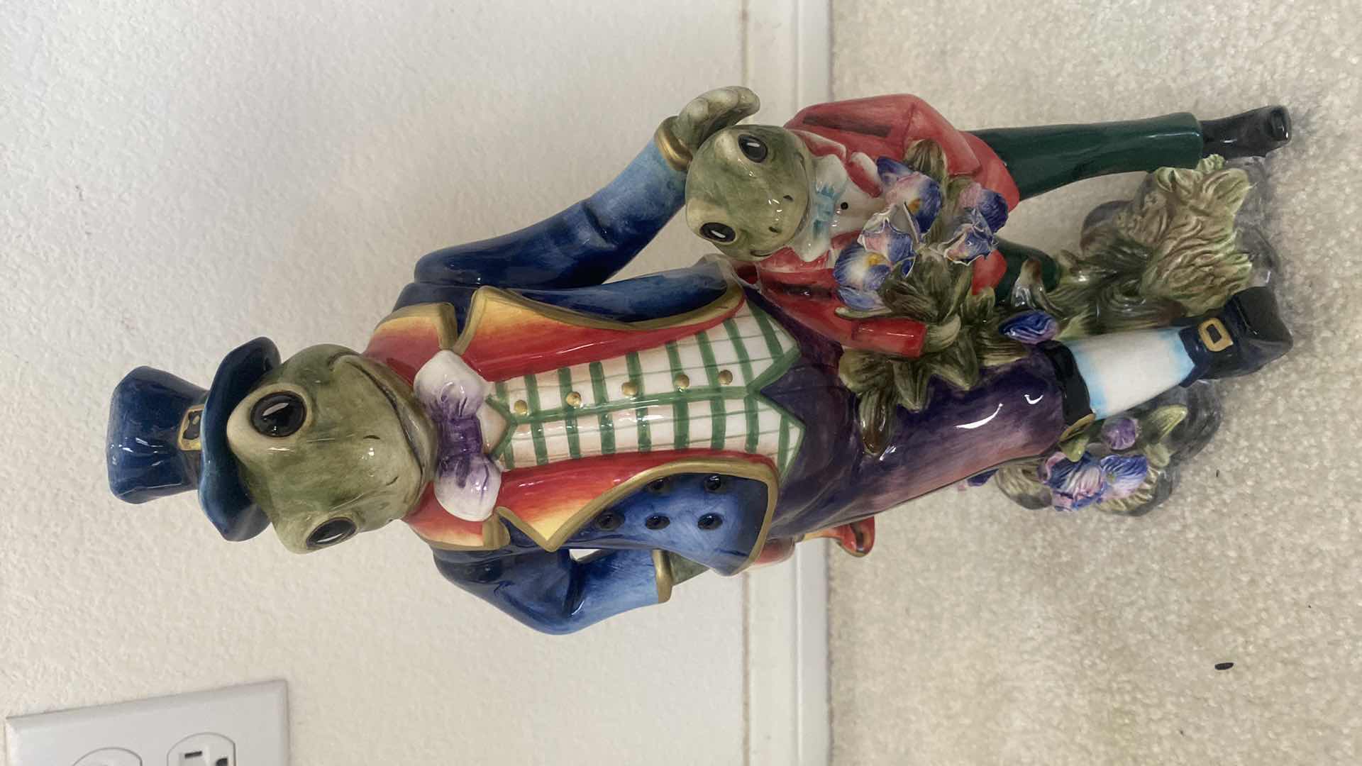 Photo 1 of CERAMIC FROGS CARNIVAL FIGURINE H14”