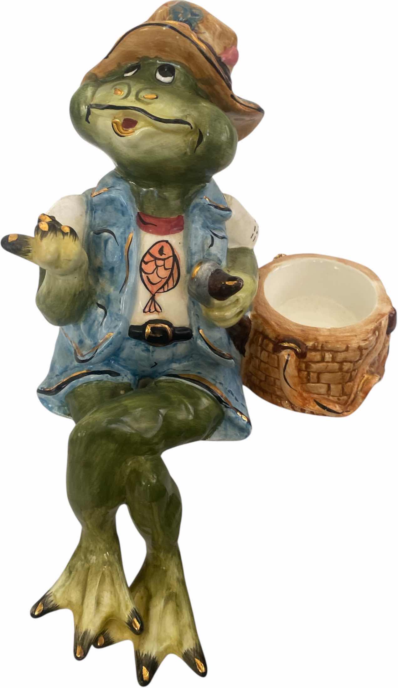 Photo 1 of CERAMIC SHELF FROG FIGURINE H11”