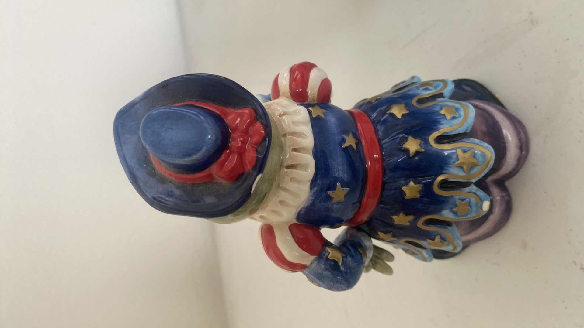 Photo 3 of PAIR OF CERAMIC FROGS LARGEST 8” x 6 1/2”