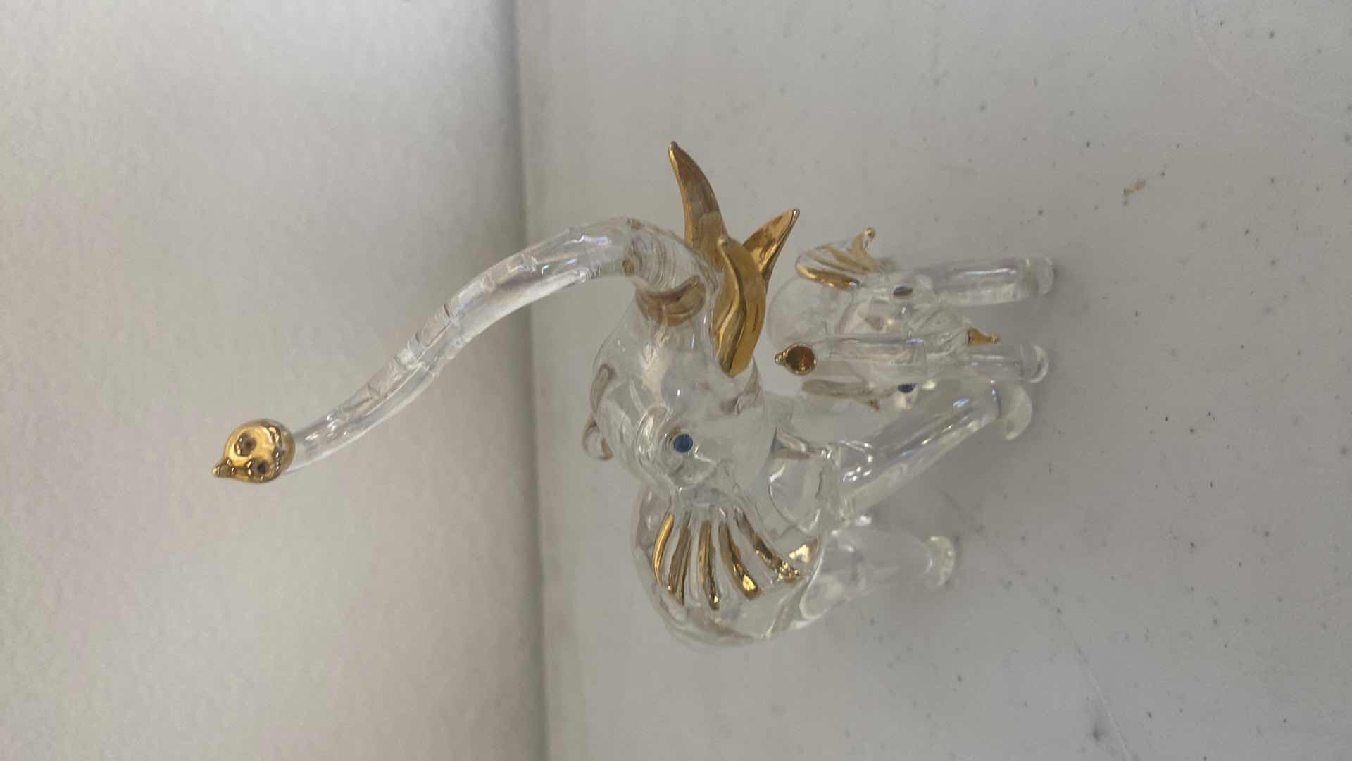 Photo 1 of 5 - BROWN GLASS ELEPHANTS LARGEST 4” x 5” & TRINKET TURTLE