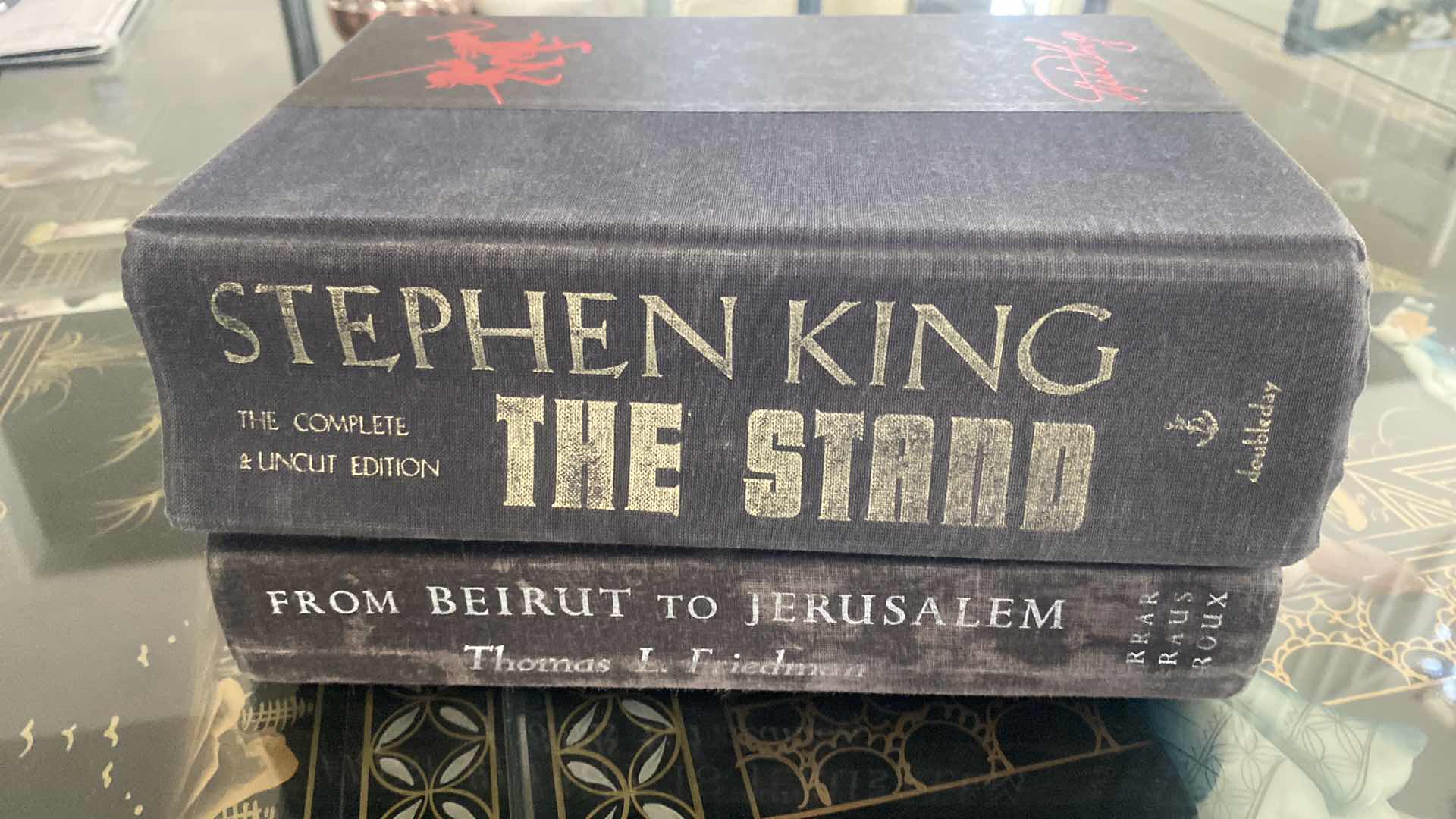 Photo 1 of MAY 1990 STEPHEN KING THE STAND COMPLETE UNCUT EDITION  & FROM BEIRUT TO JERUSALEM HARDBOUND BOOKS