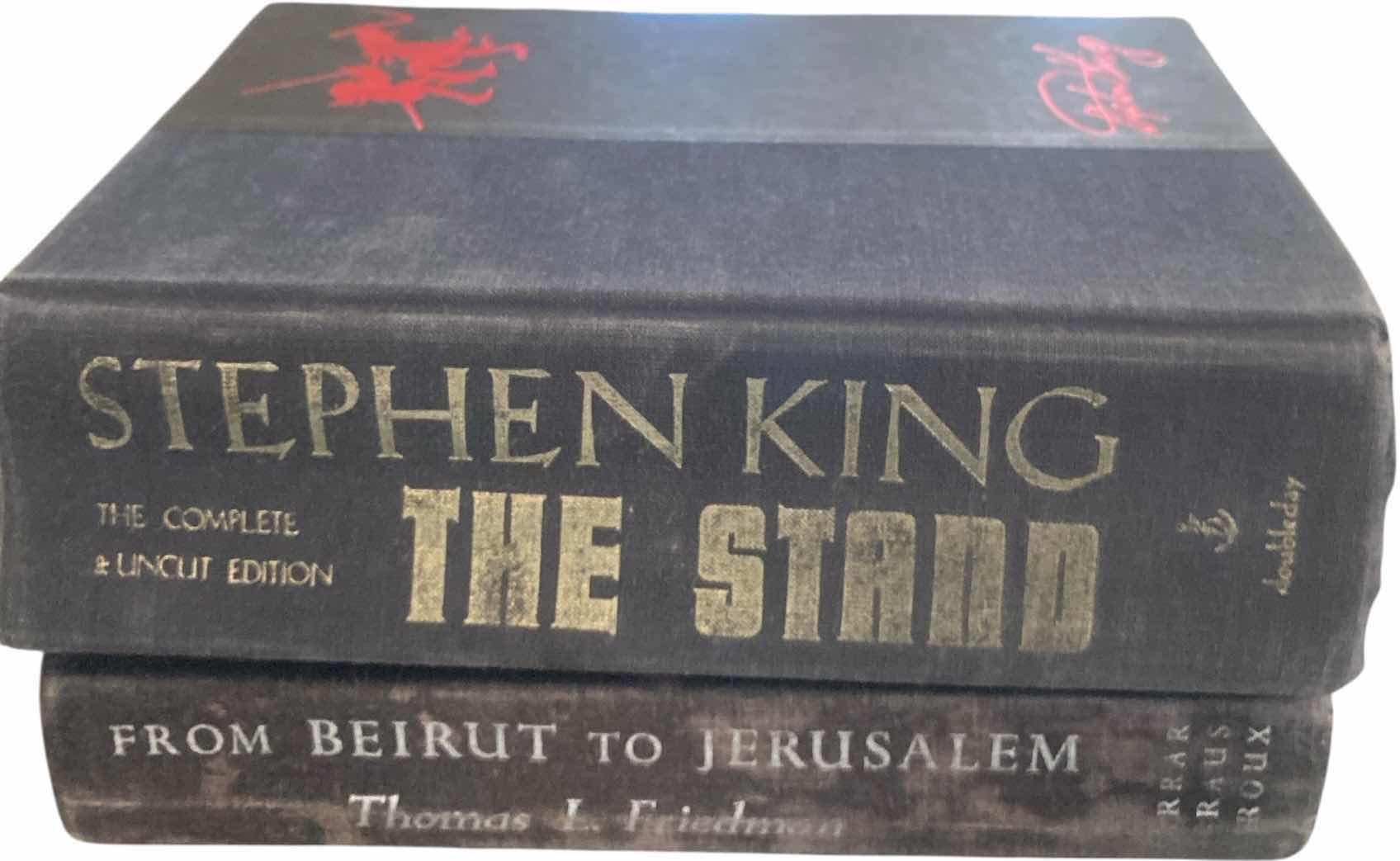 Photo 1 of MAY 1990 STEPHEN KING THE STAND COMPLETE UNCUT EDITION  & FROM BEIRUT TO JERUSALEM HARDBOUND BOOKS