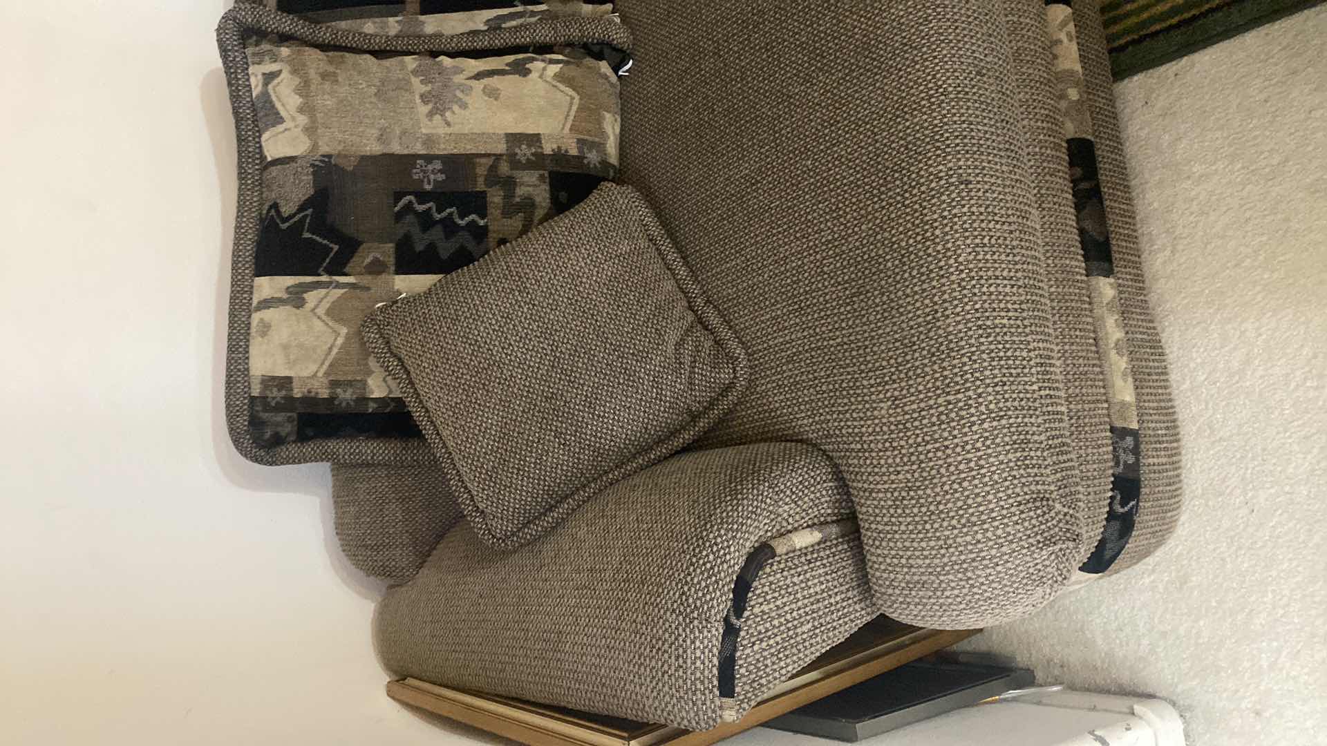 Photo 1 of 90” 2 CUSHION FABRIC SOFA - MATCHING LOVESEAT AVAILABLE TO BE SOLD SEPARATELY