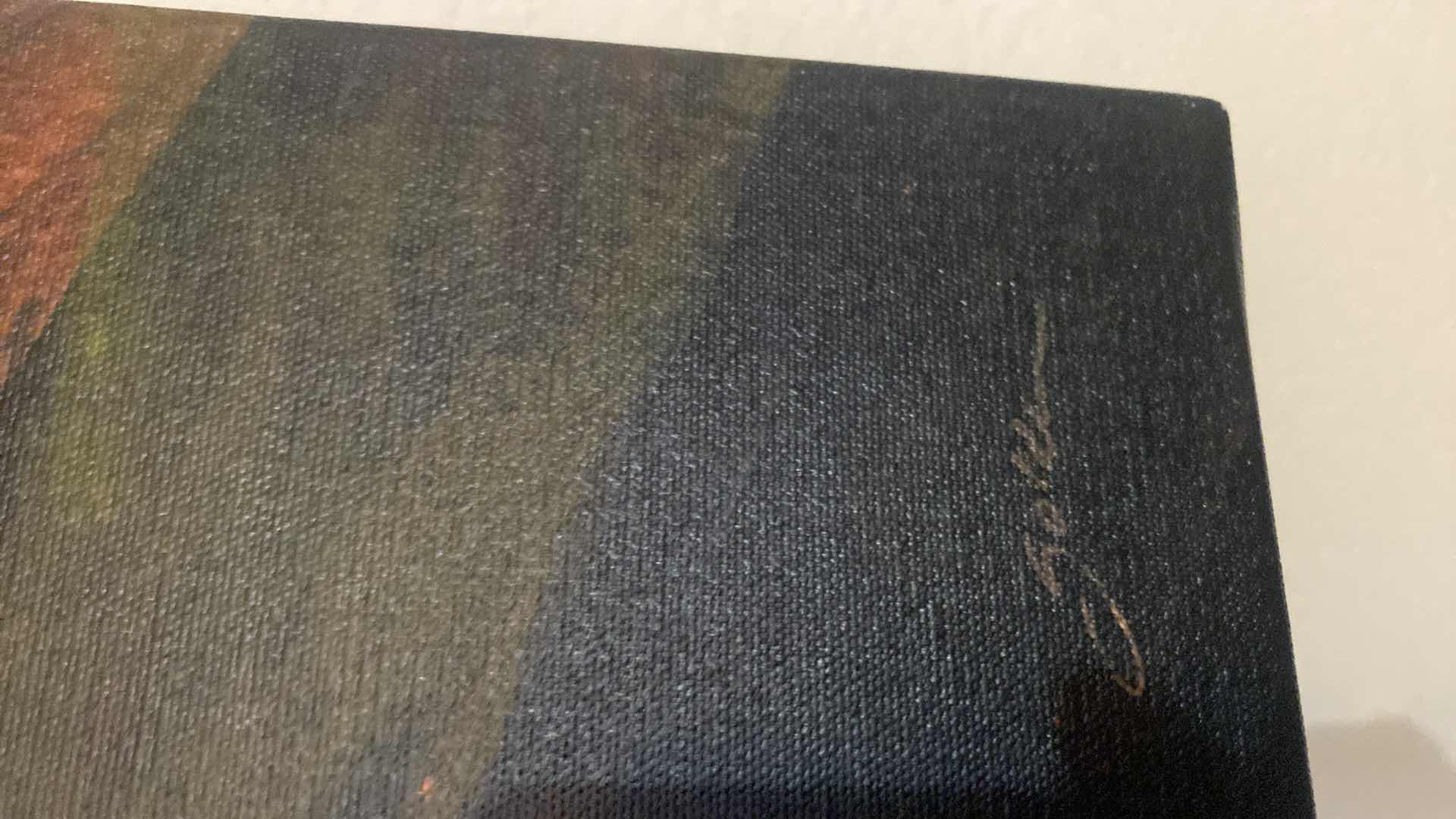 Photo 2 of FLORAL PRINT ON CANVAS SIGNED ARTWORK 18” x 24”