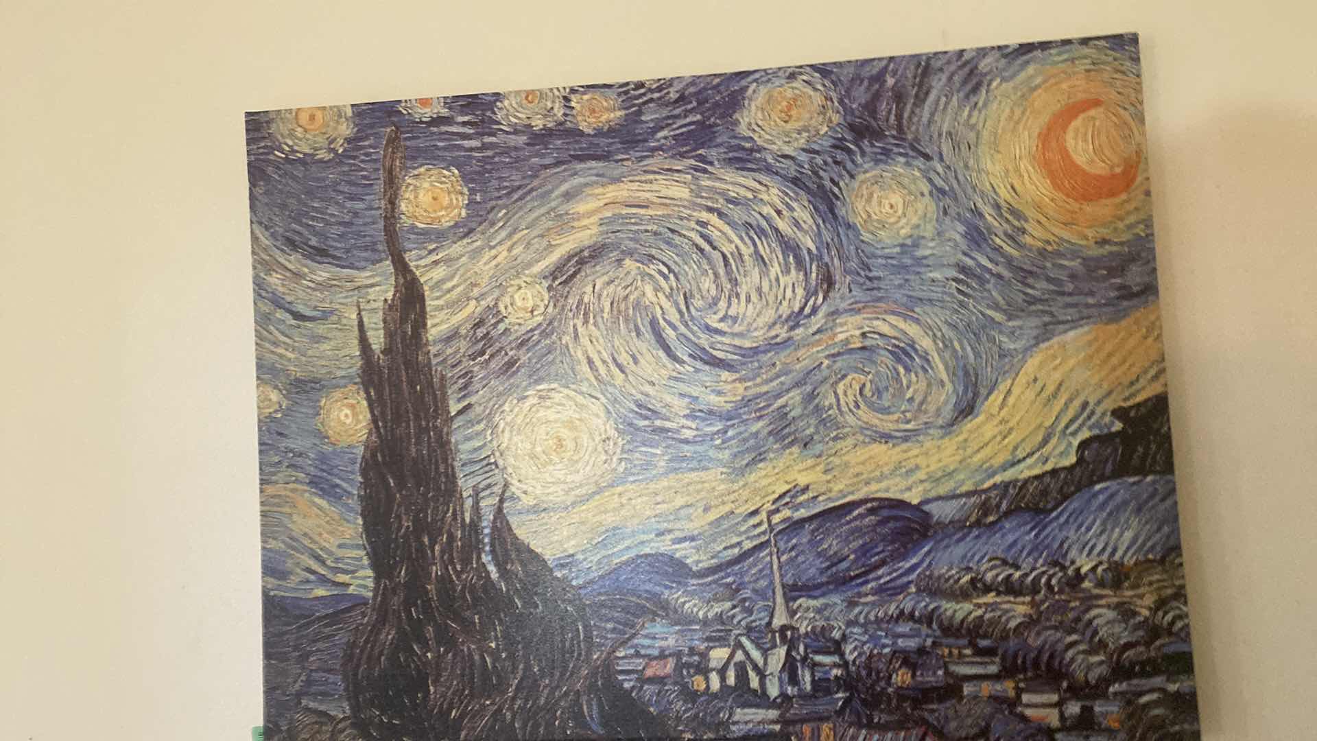 Photo 1 of PRINT ON CANVAS VAN GHO “STARRY NIGHT” ARTWORK 32” x 24”