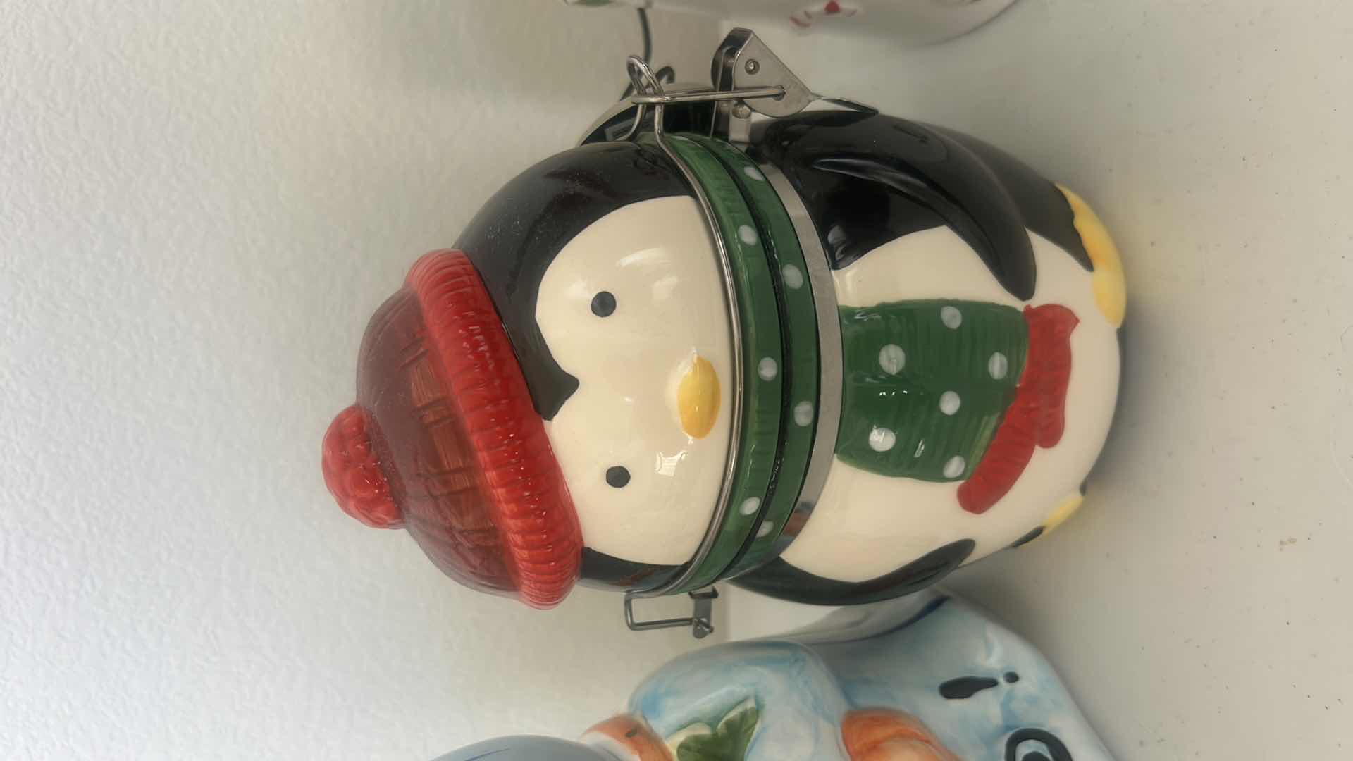 Photo 5 of SEASONAL COOKIE JARS, CANISTER AND BANK (TALLEST 9”)