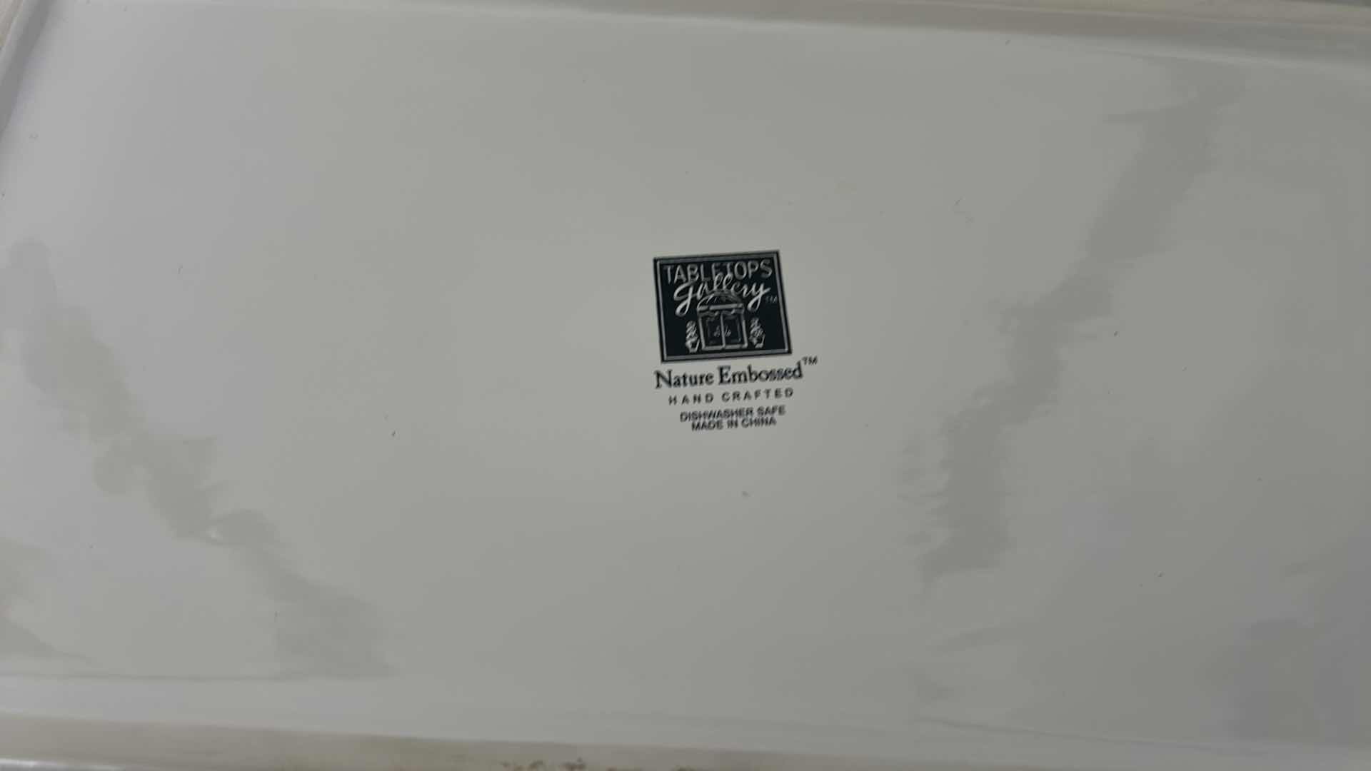 Photo 1 of 2 PORCELAIN TRAYS AND SALT AND PEPPER SET