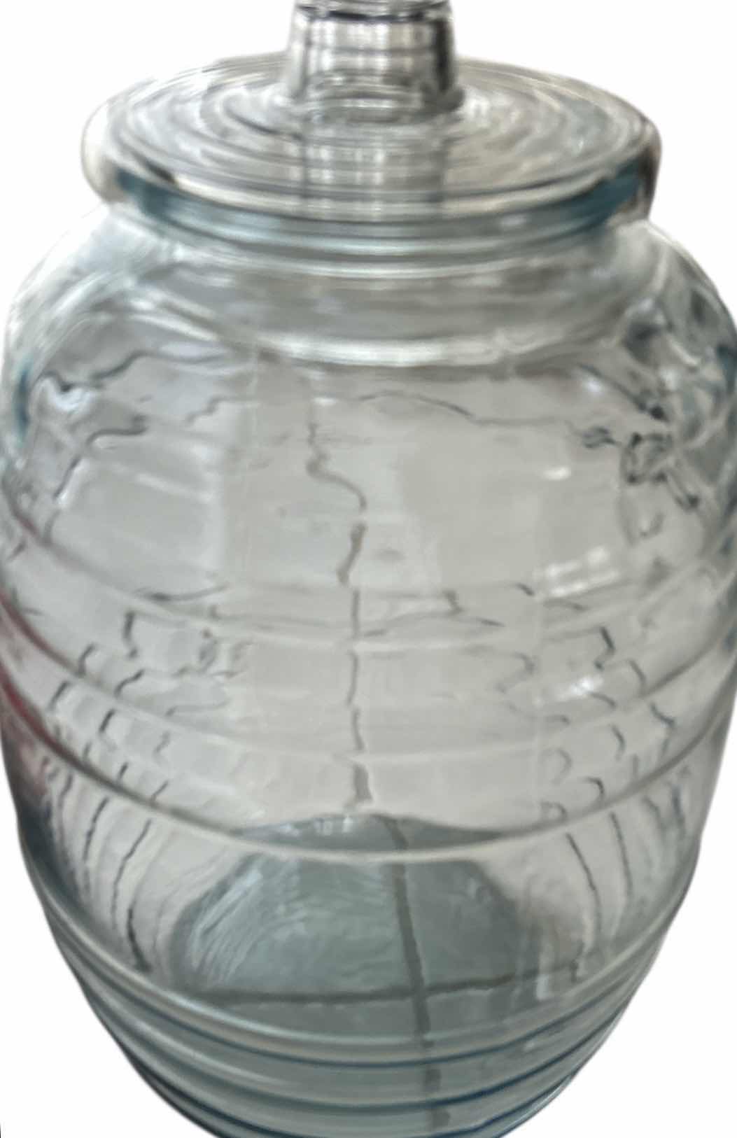 Photo 1 of LARGE GLASS JAR WITH LID H19”