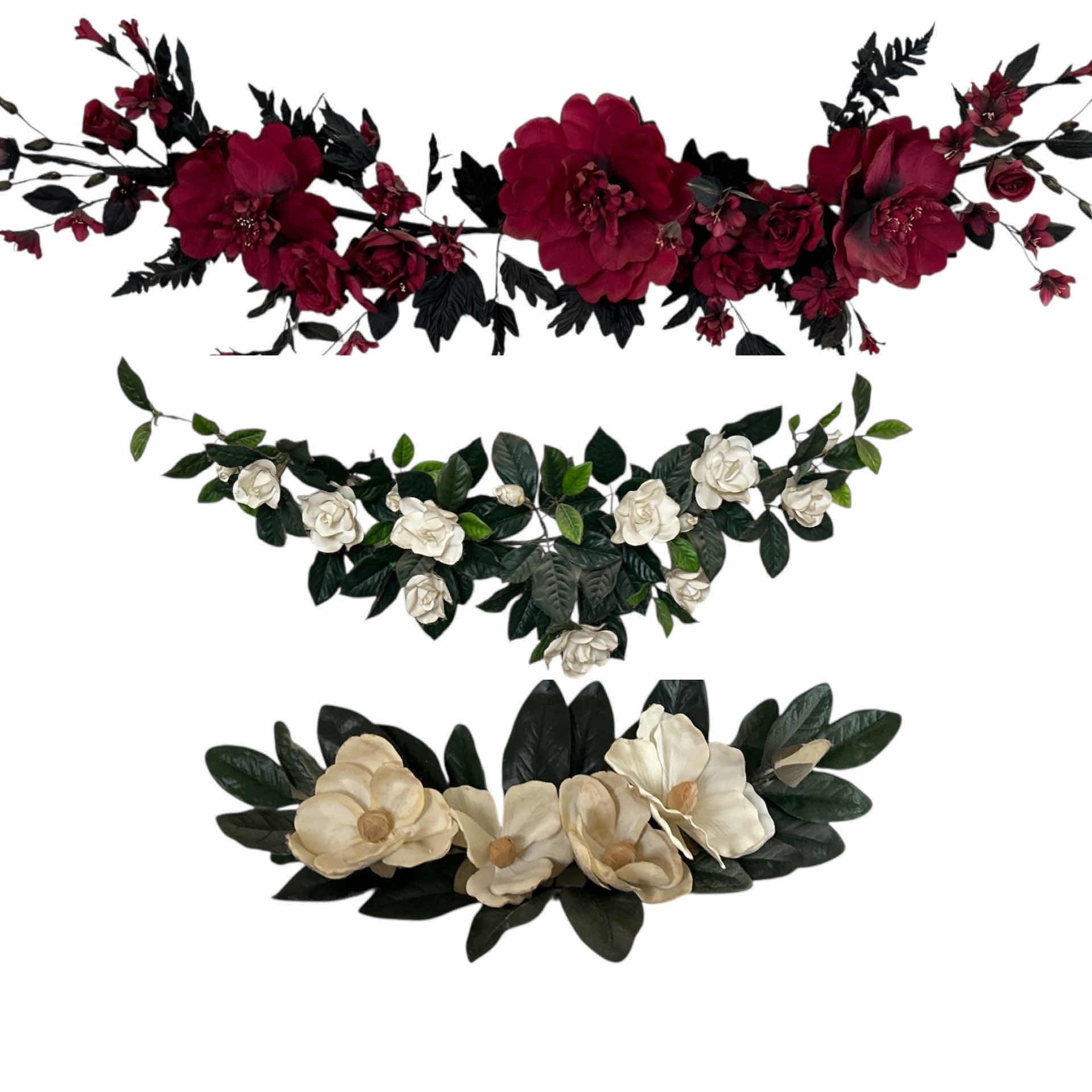 Photo 1 of 3 FAUX FLORAL SWAGS - LARGEST 54”