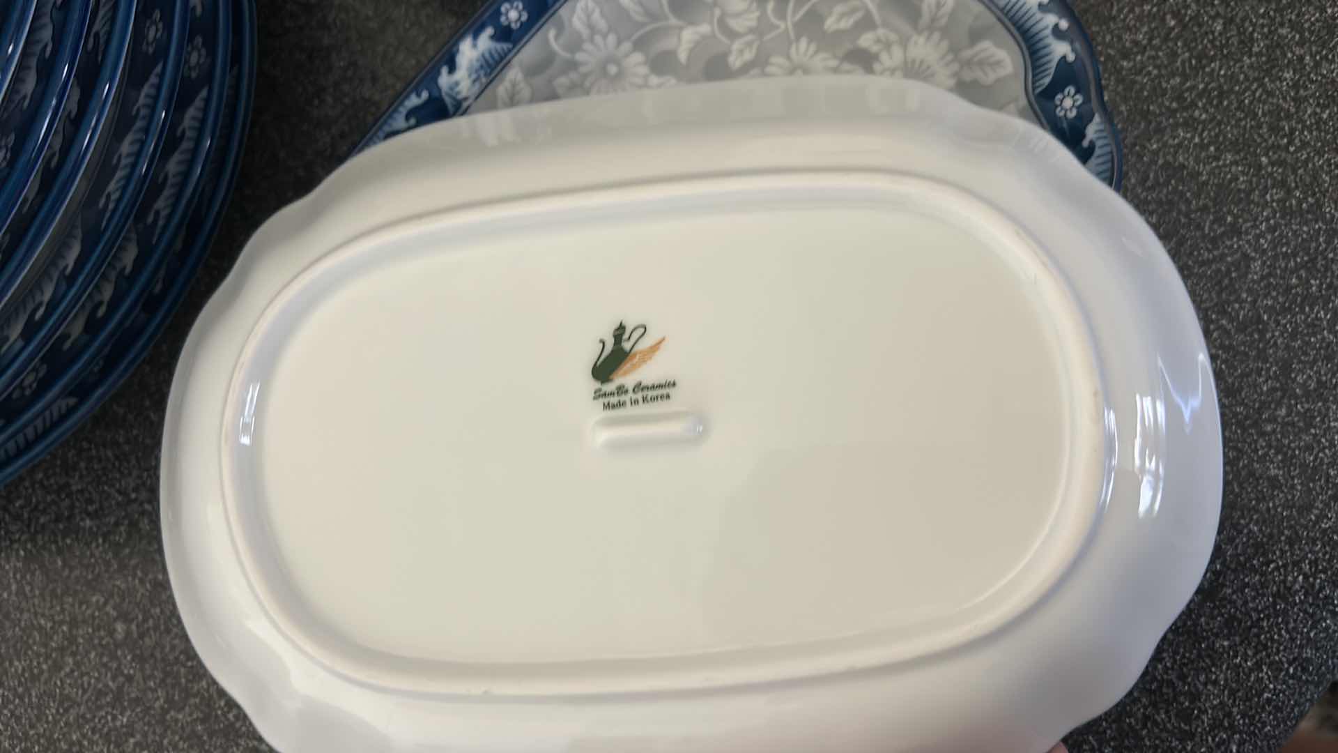 Photo 1 of 29 BLUE AND WHITE KOREAN  PLATES 10.5” AND MORE