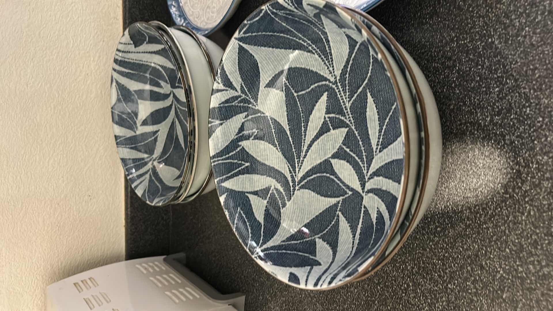 Photo 2 of BLUE AND WHITE SERVING DISHES