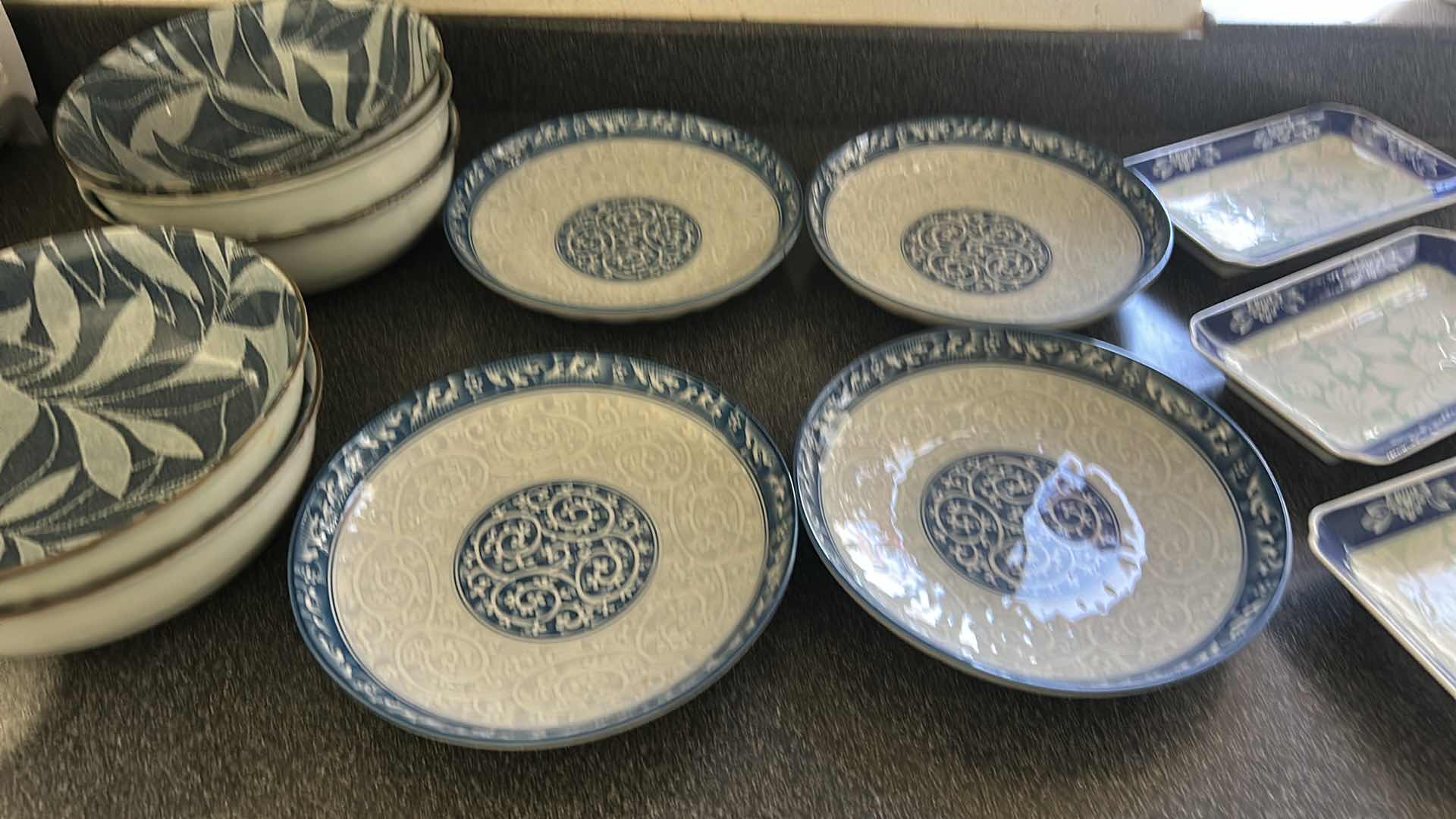Photo 5 of BLUE AND WHITE SERVING DISHES