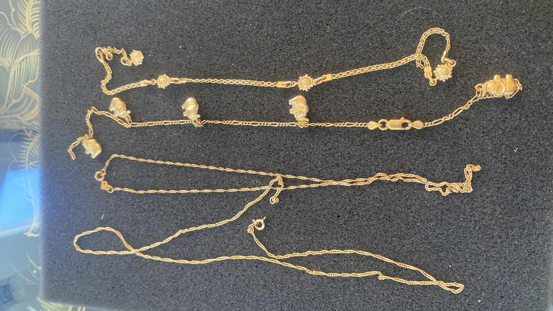 Photo 1 of 4 PIECES 14K GOLD JEWELRY 12.18g - ALL REQUIRES REPAIR