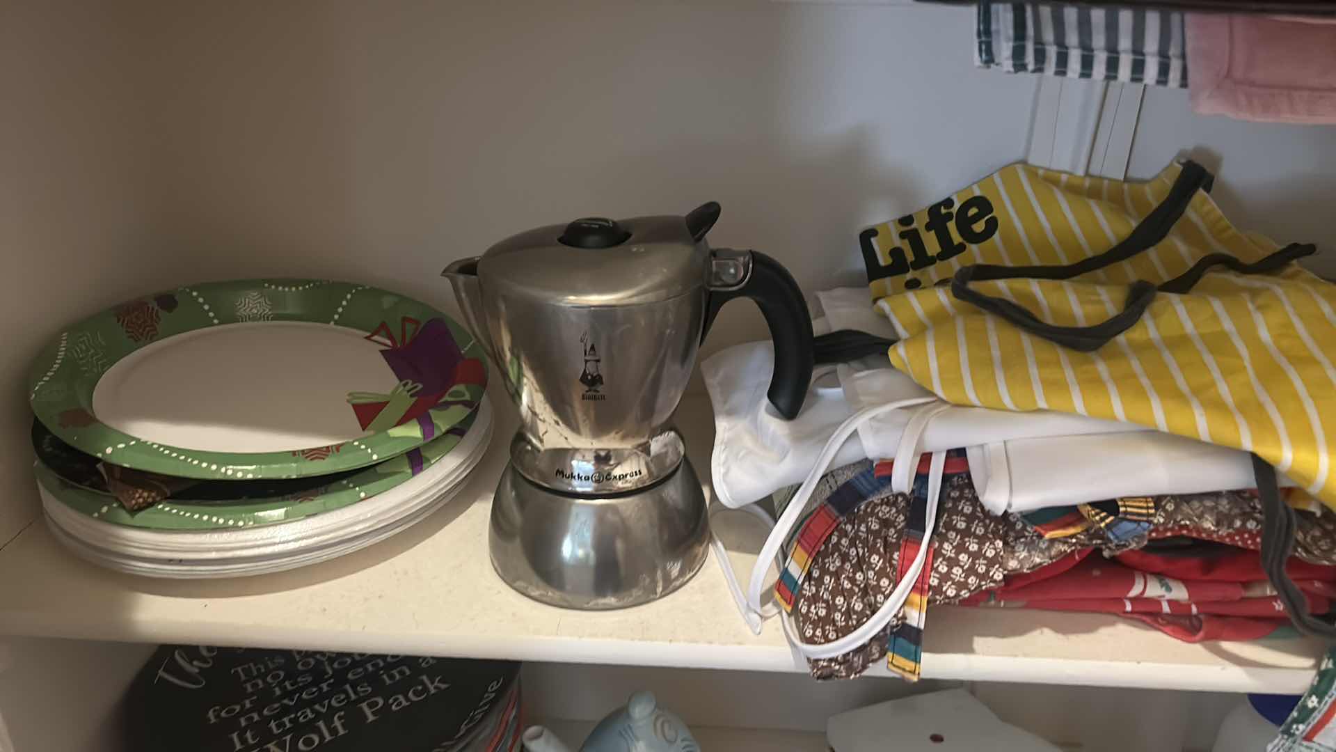 Photo 4 of 2 SHELVES OF KITCHEN ITEMS, BELGIUM WAFFLE BAKER, MUKA EXPRESS, CAPPUCCINO MAKER AND MORE