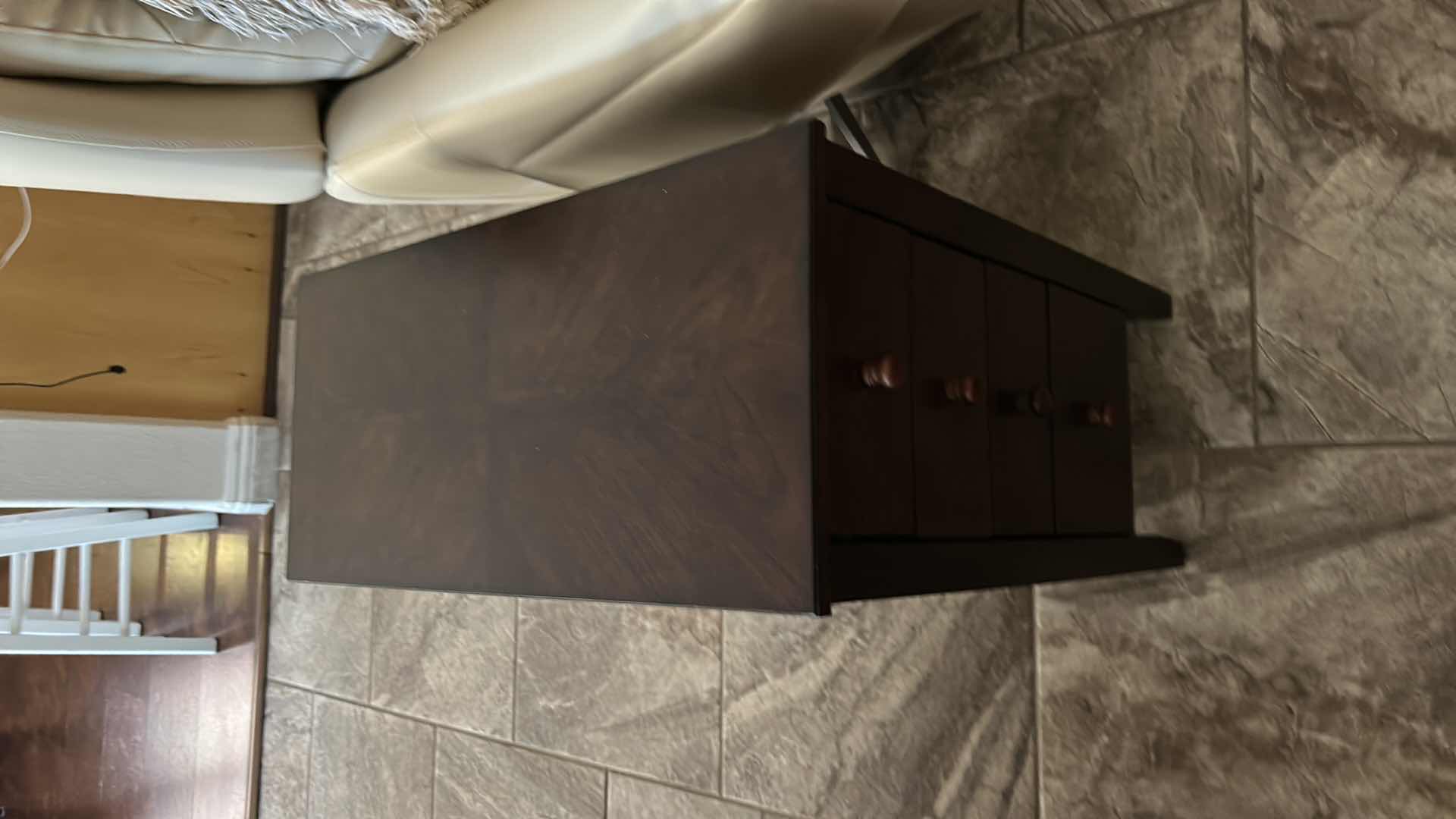 Photo 1 of END TABLE WITH 4 DRAWERS 11.25” x  24” x H24”