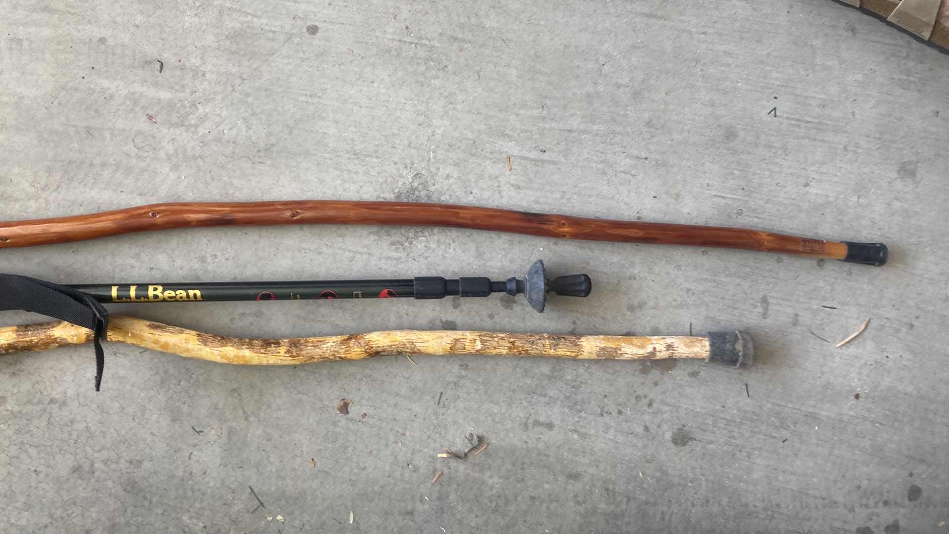 Photo 1 of 3 - WALKING STICKS - ONE IS ADJUSTABLE