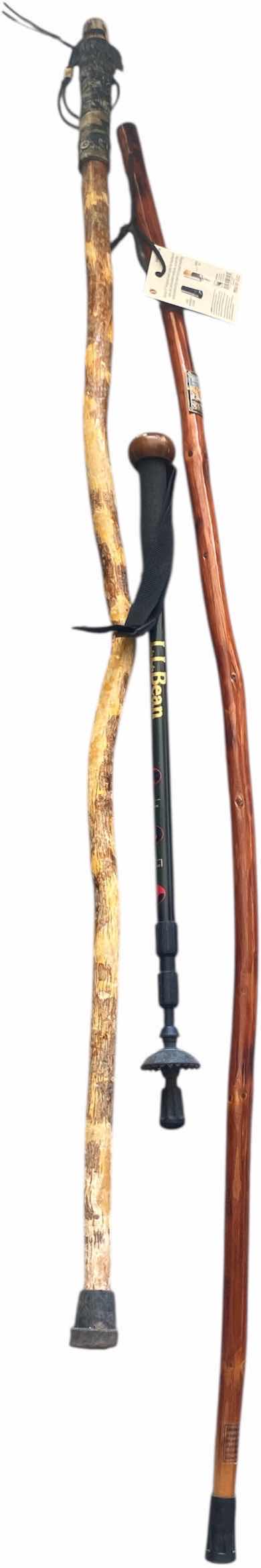 Photo 1 of 3 - WALKING STICKS - ONE IS ADJUSTABLE