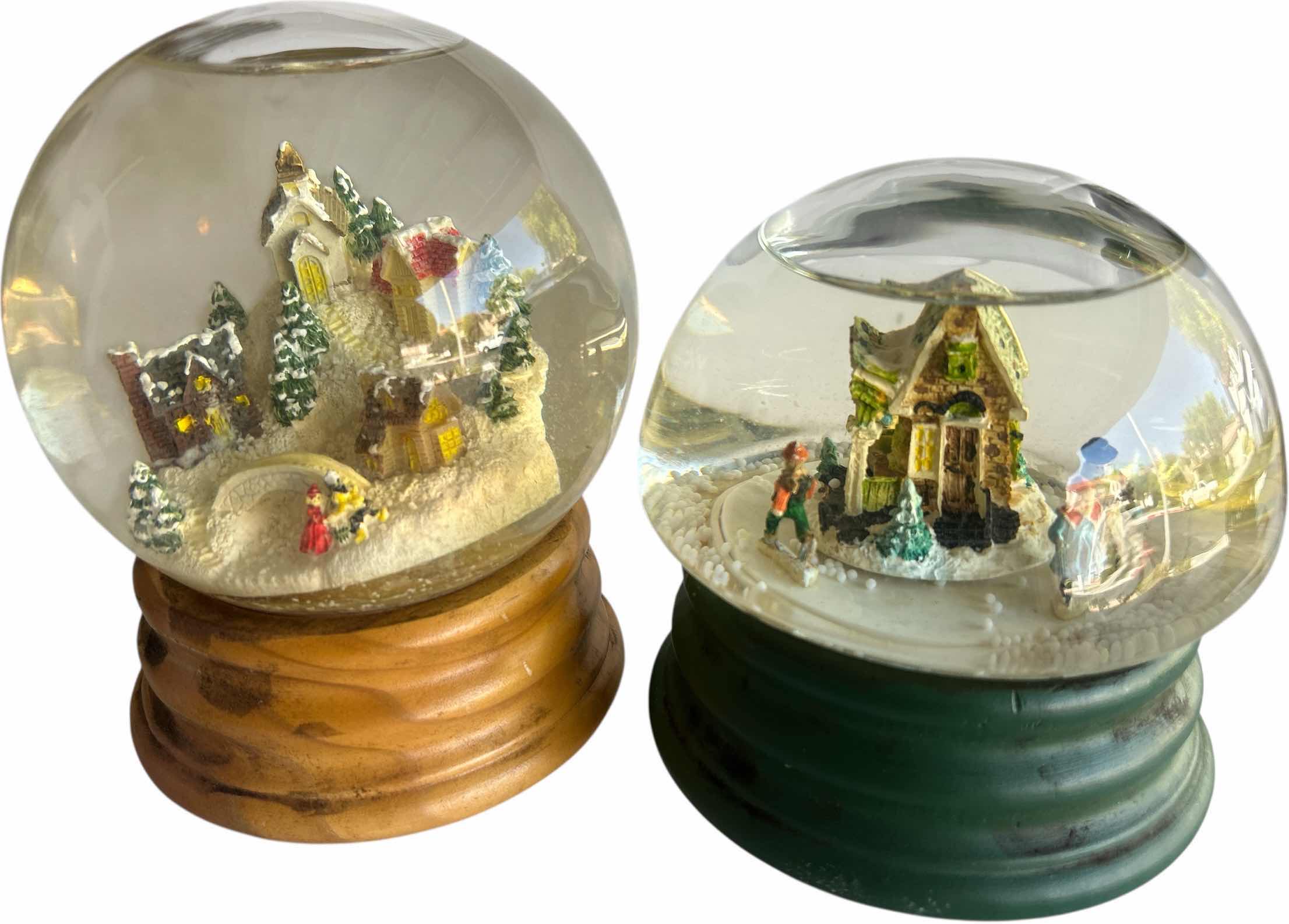 Photo 1 of 2 SNOW GLOBES TALLEST H8”
