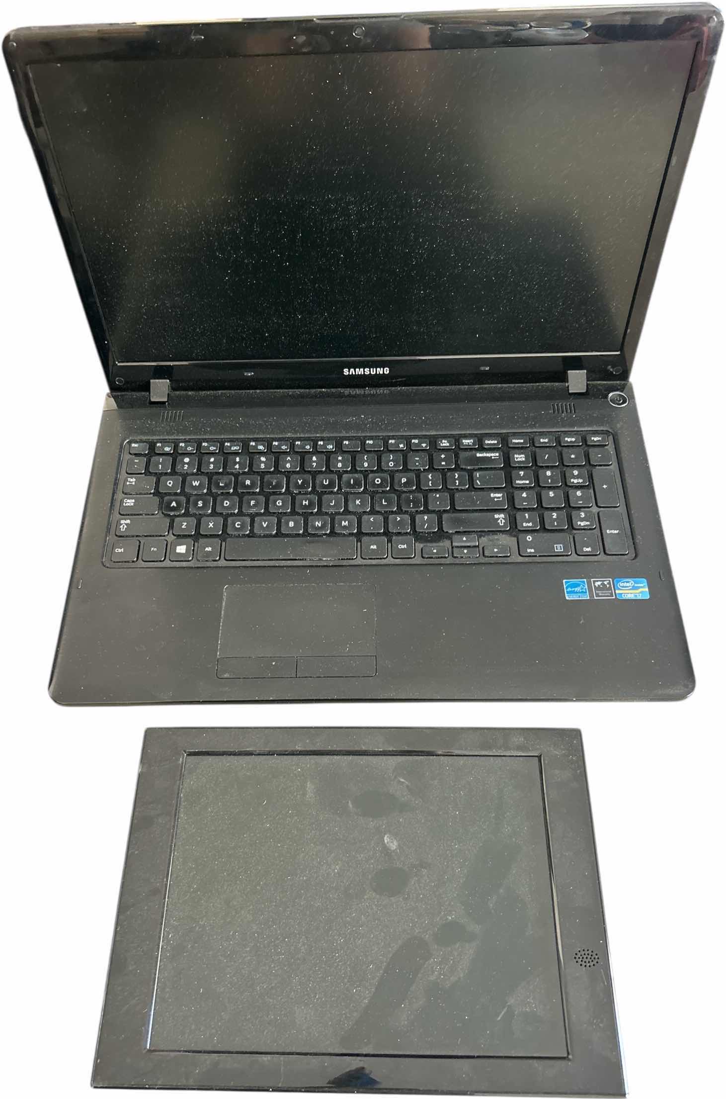 Photo 1 of ELECTRONICS - SAMSUNG LAPTOP COMMPUTER AND PHOTO DISPLAY